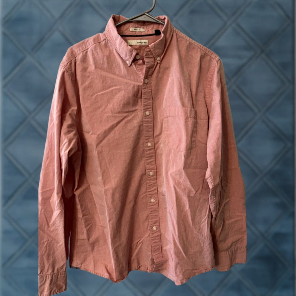 Vintage Hawker Rye Regular Button Down Shirt Mens Sz L Pink Solid Cotton Size US L / EU 52-54 / 3 - 1 Thumbnail