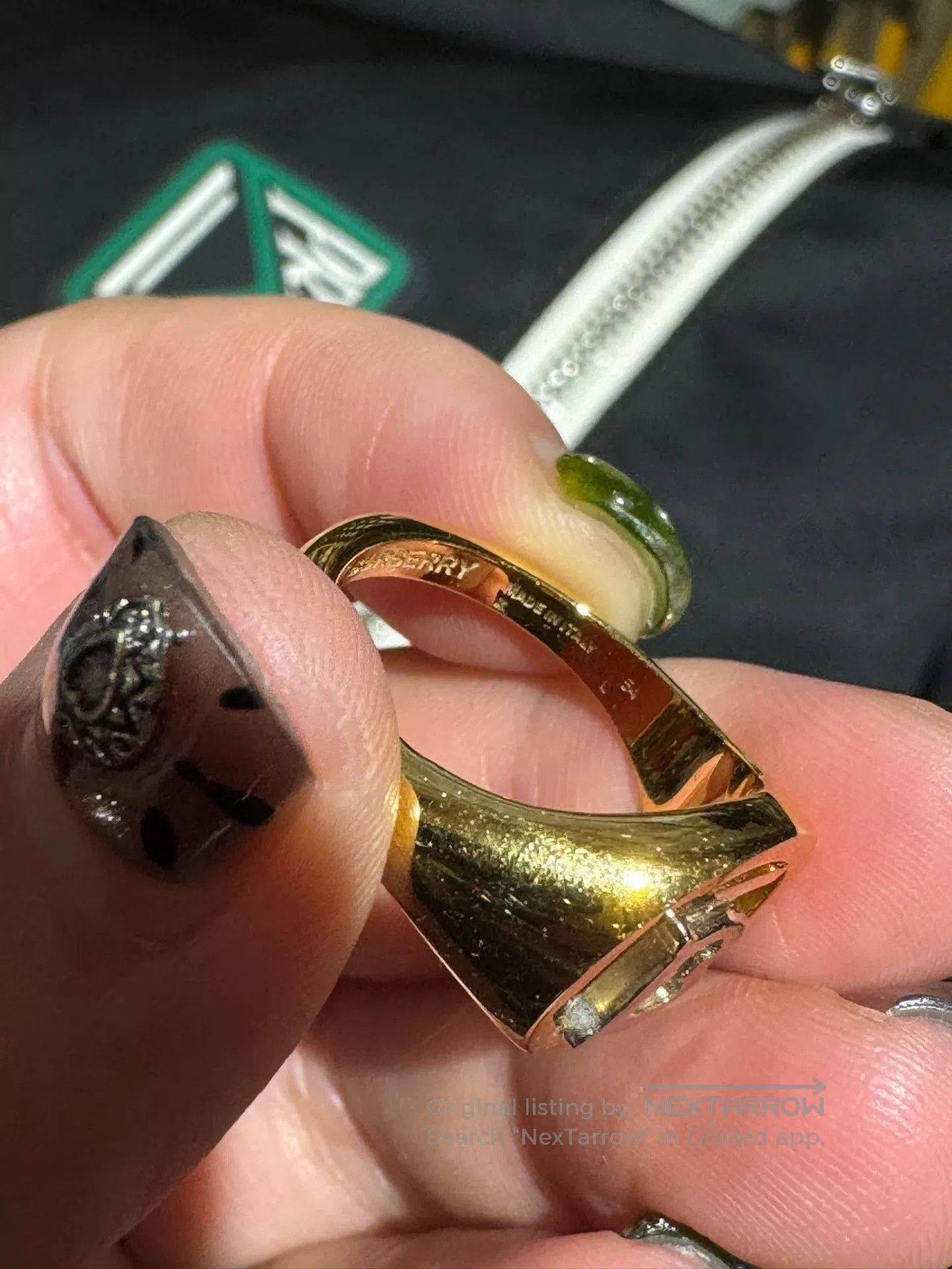 Burberry Burberry Colorful Diamond Earrings and Ring. Size ONE SIZE - 3 Thumbnail