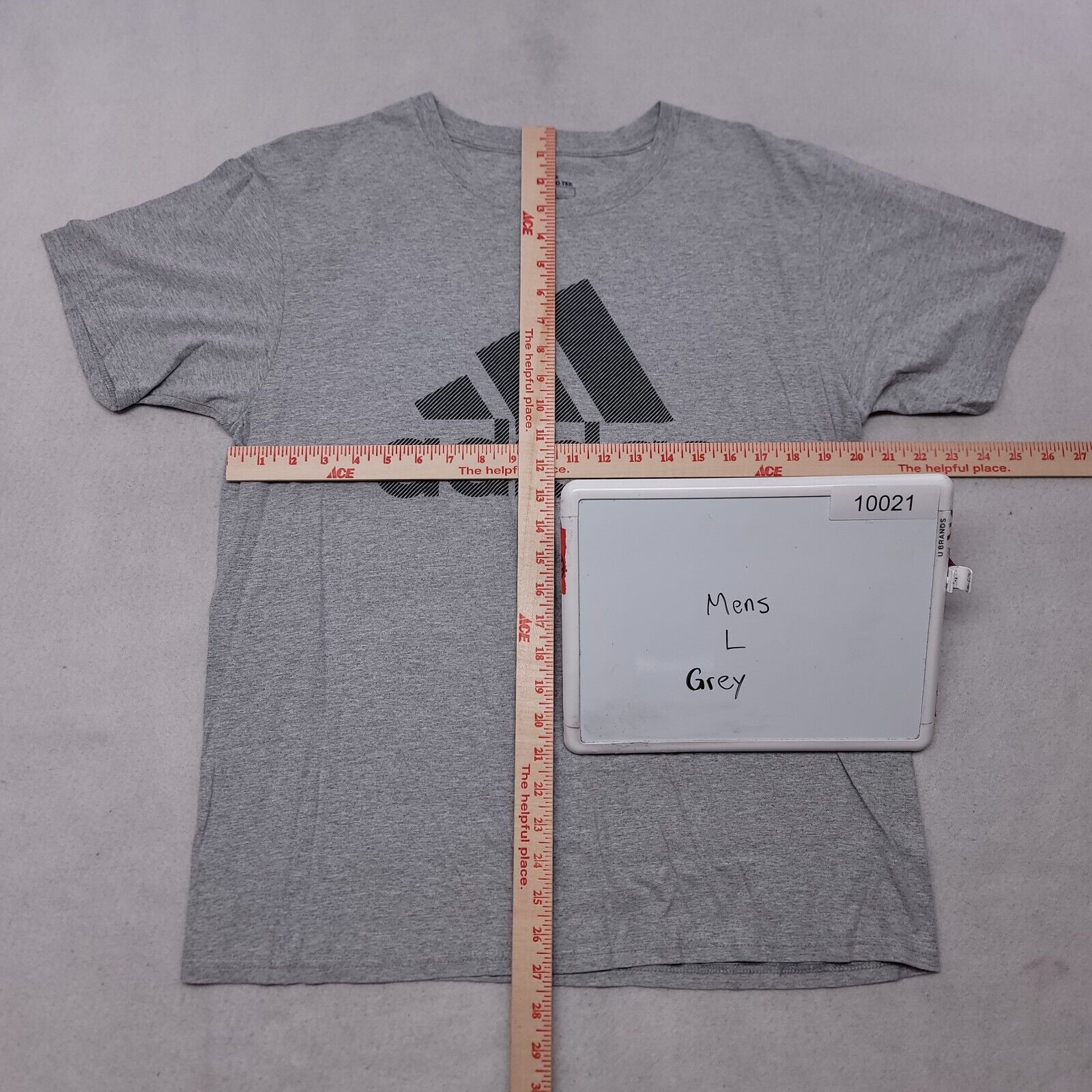 Adidas Adidas Casual Graphic T-Shirt Adult Mens Size Large L Gray Size US L / EU 52-54 / 3 - 8 Thumbnail
