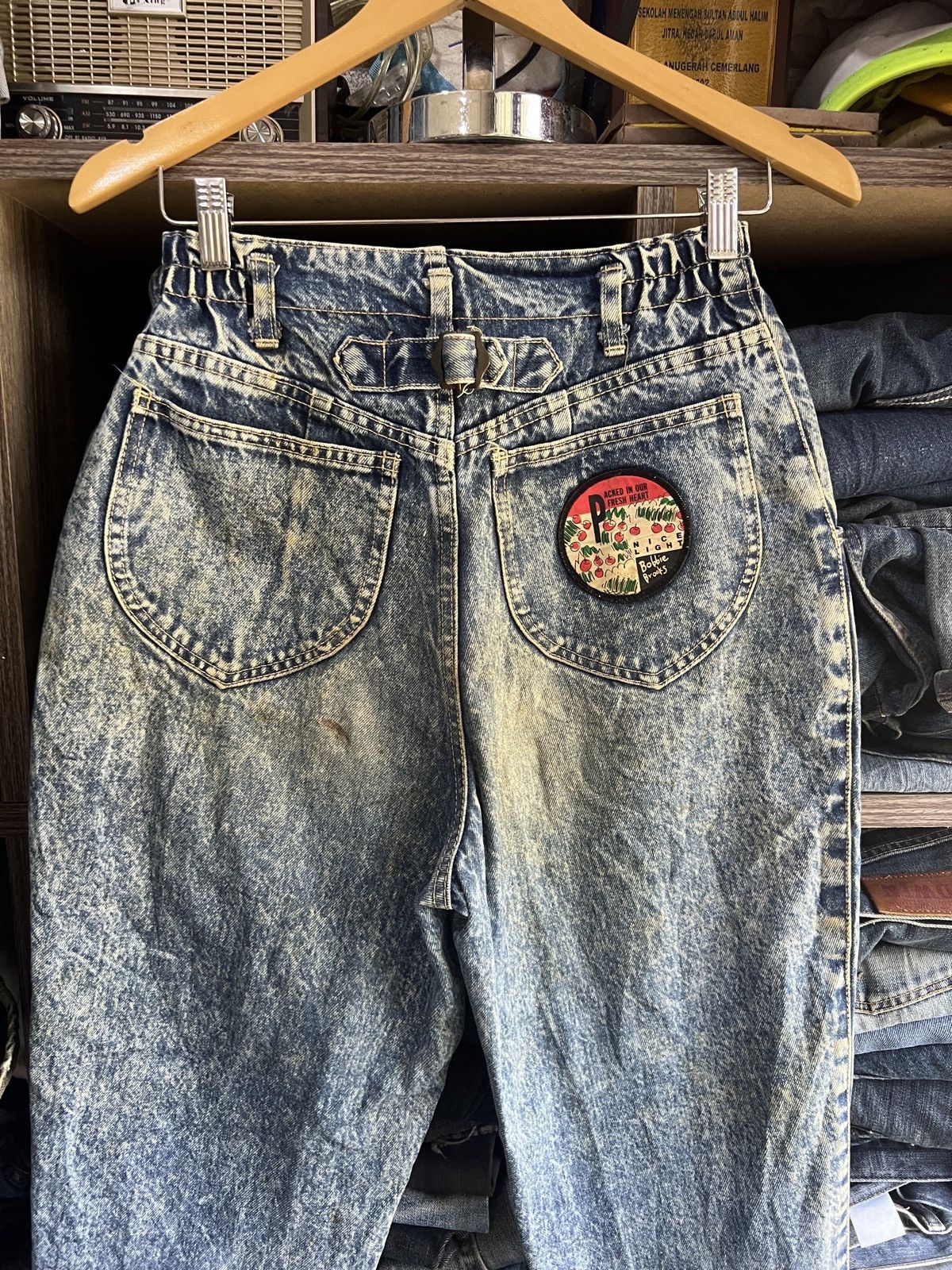 Japanese Brand 🔥Japanese Brand Acid Wash Distressed Denim Size US 27 - 12 Thumbnail