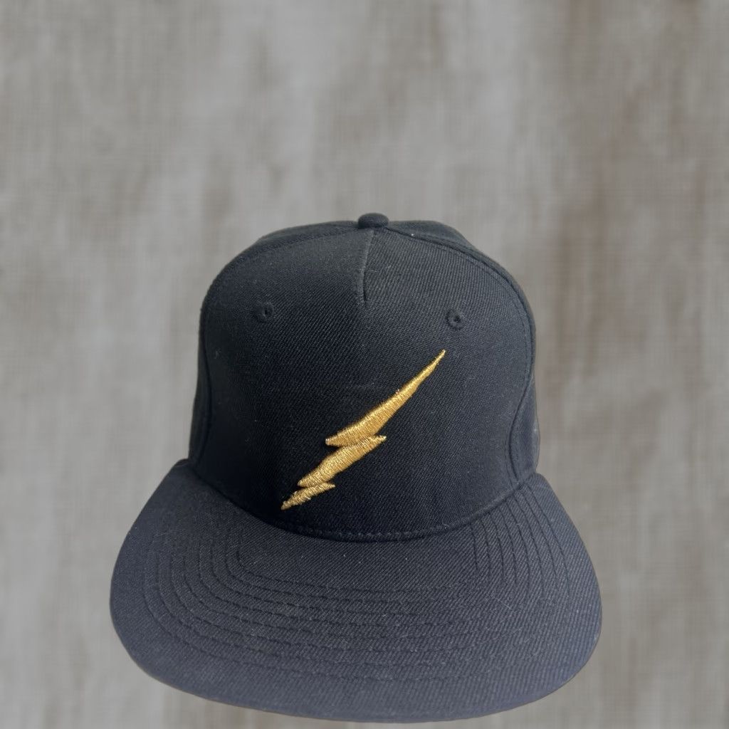 Vintage Bioworld Harry Potter Lightning Bolt Snapback Baseball Cap Black Hat Adjustable Size ONE SIZE - 1 Thumbnail