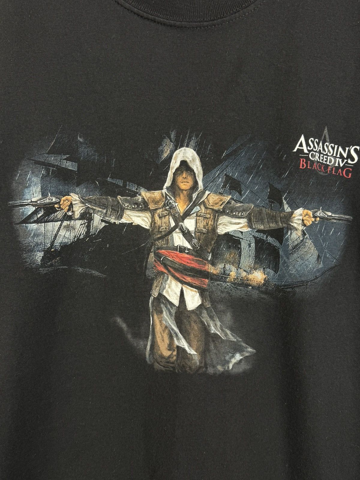 Vintage Assassin’s Creed IV Black Flag 2013 Ubisoft Game Promo Tee M Size US M / EU 48-50 / 2 - 2 Thumbnail