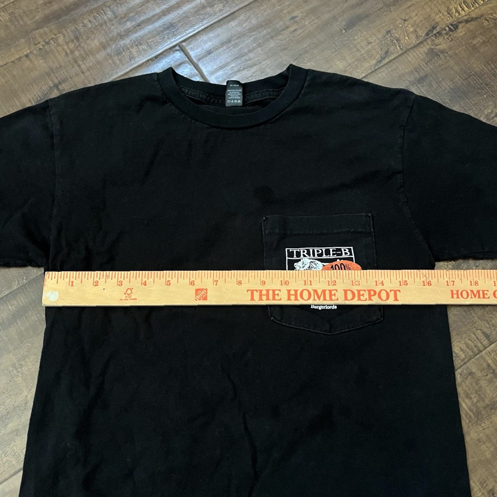 Vintage Triple B Records Black Hardcore Punk T-Shirt Mens Small Sunami No Pressure Brain Dead Logo Size US S / EU 44-46 / 1 - 4 Thumbnail