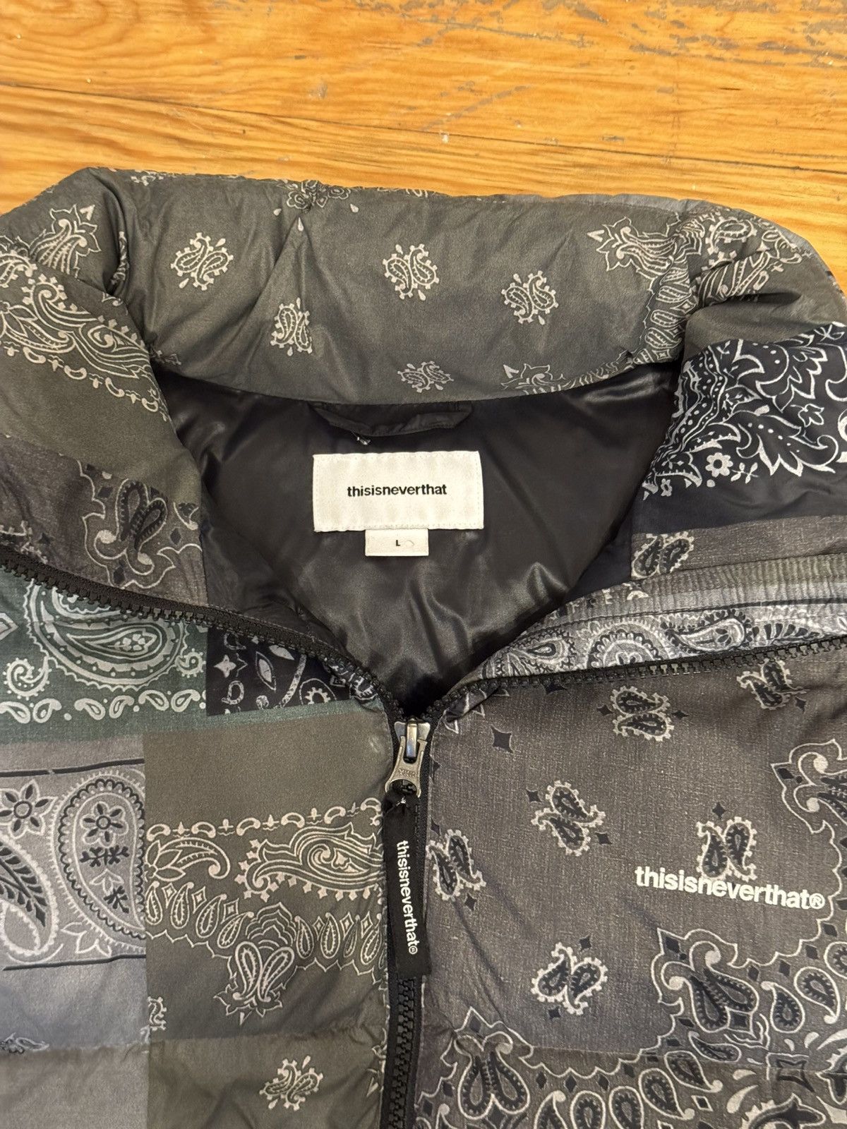 thisisneverthat green bandana print puffer jacket Size US L / EU 52-54 / 3 - 3 Thumbnail