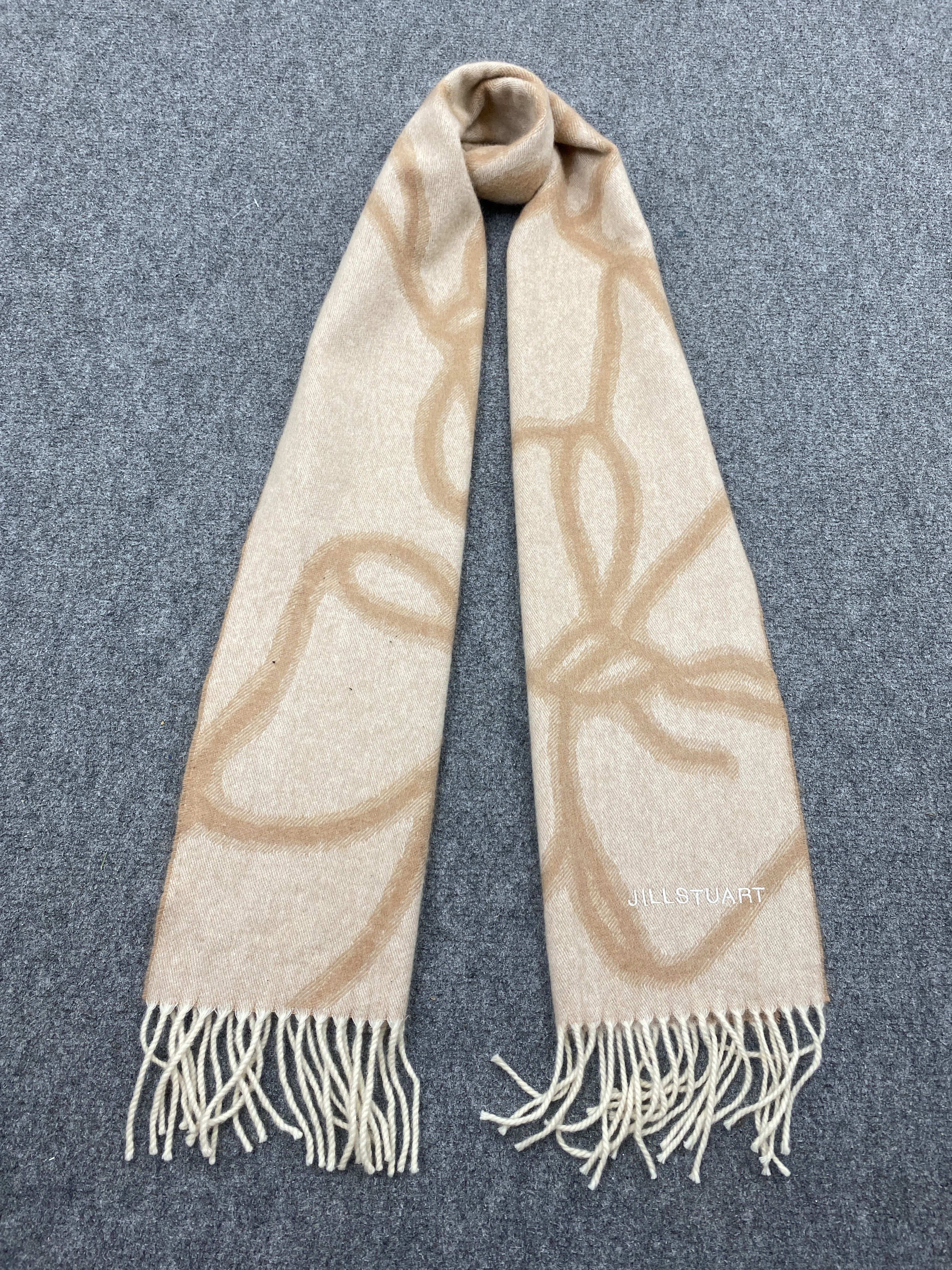 Jil Stuart Vintage Jill Stuart Cashmere Scarf Muffler Neckwear -SC0006 Size ONE SIZE - 1 Thumbnail