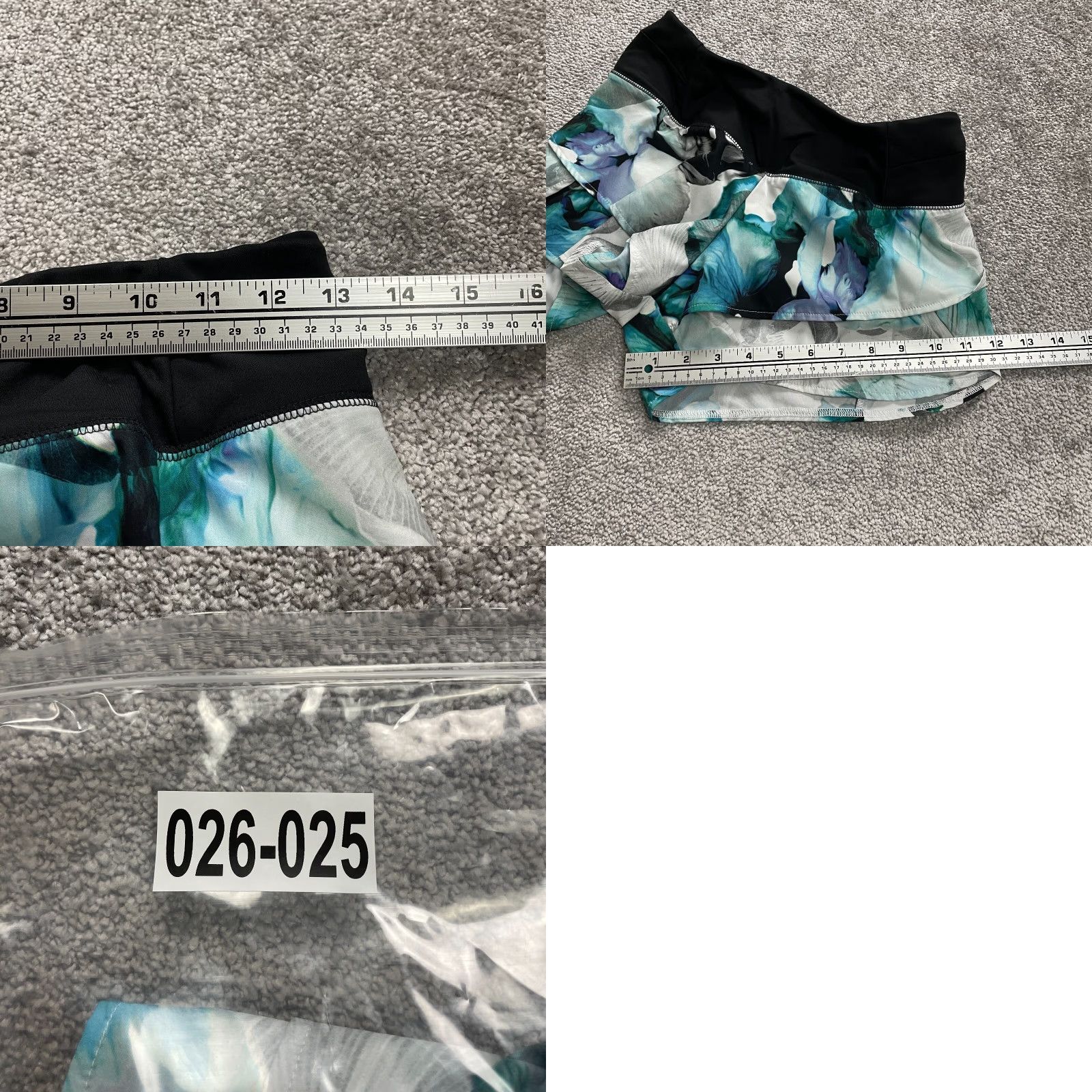 Vintage Calla By Carrie Underwood Active Shorts Womens XS Multi Floral Athletic Gym 26x3 Size 26" / US 2 / IT 38 - 9 Thumbnail