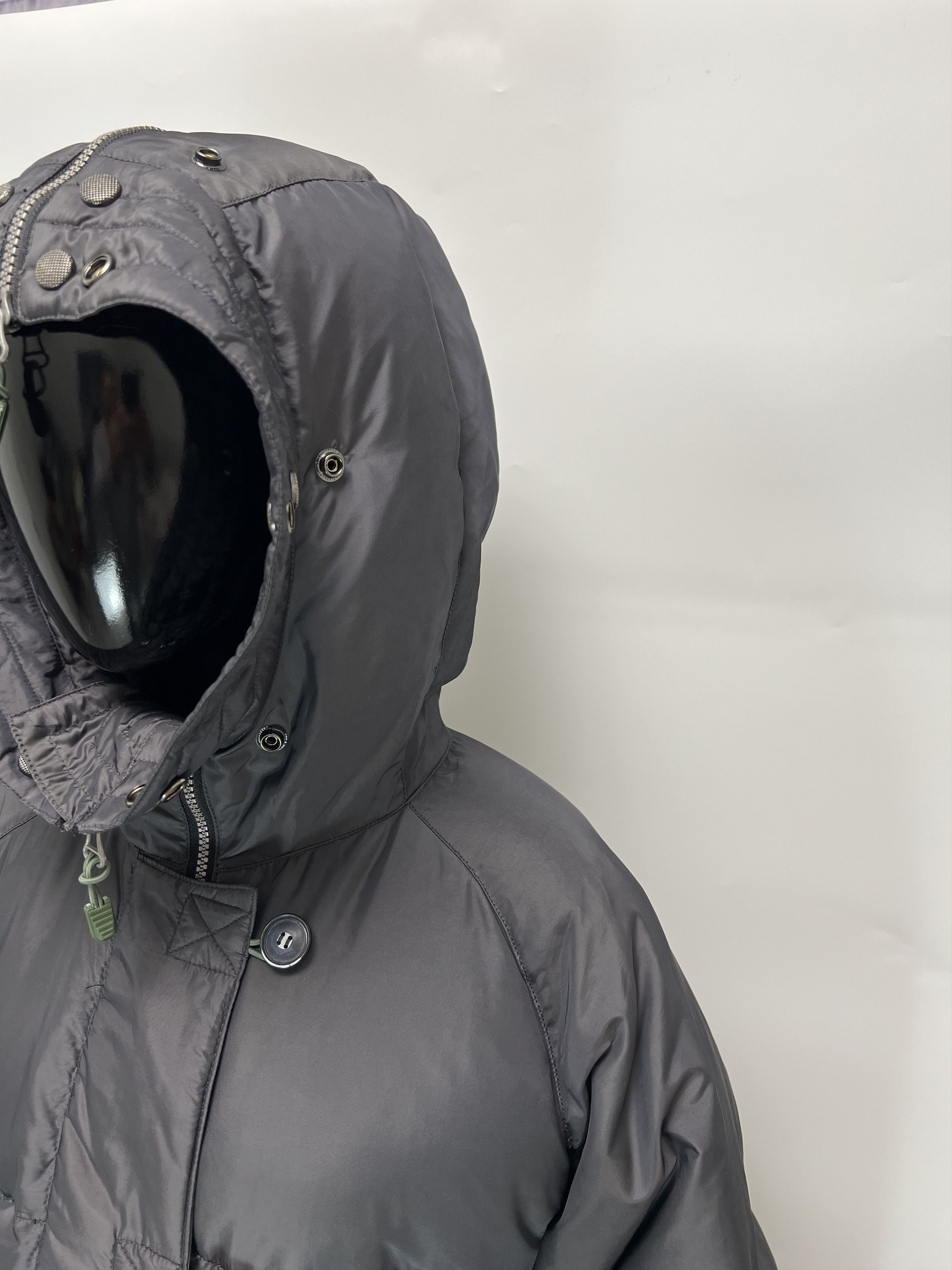 JET SET Jet Set Vintage Women's Gray Puffer Down Jacket Size L/XL Size XL / US 12-14 / IT 48-50 - 3 Thumbnail