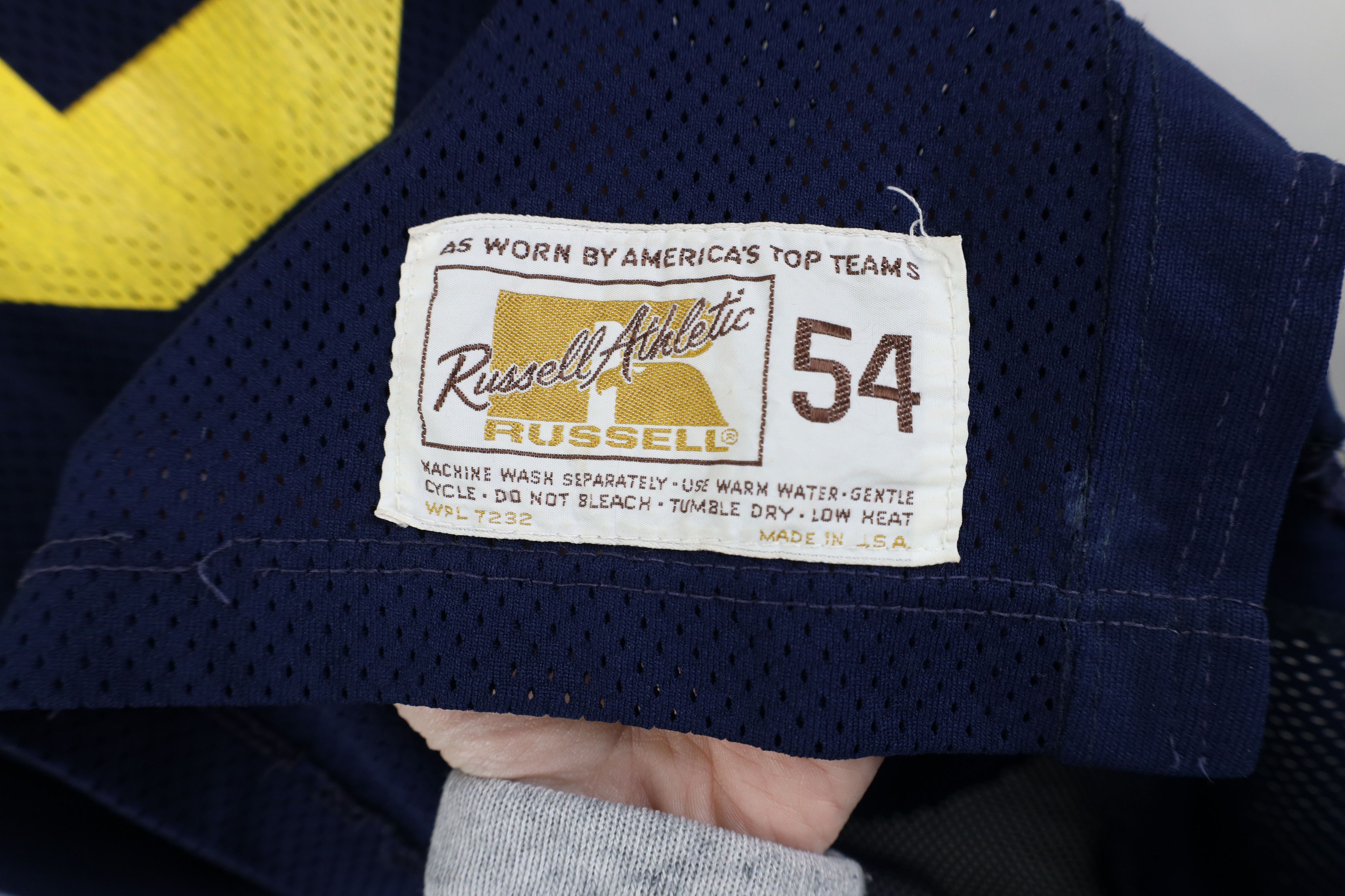 Russell Athletic Vintage 70s Russell Athletic University of Michigan Jersey Size US XXL / EU 58 / 5 - 11 Thumbnail