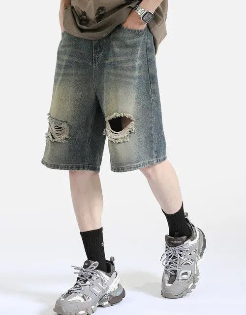 Other Washed vintage ripped casual denim shorts Size US 32 / EU 48 - 7 Thumbnail