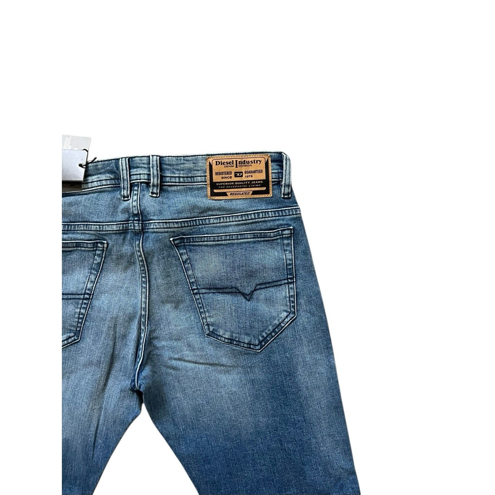 Diesel Diesel Mens Thommer Slim Fit Jeans RB066 Blue Size 36/32 Size US 36 / EU 52 - 4 Thumbnail