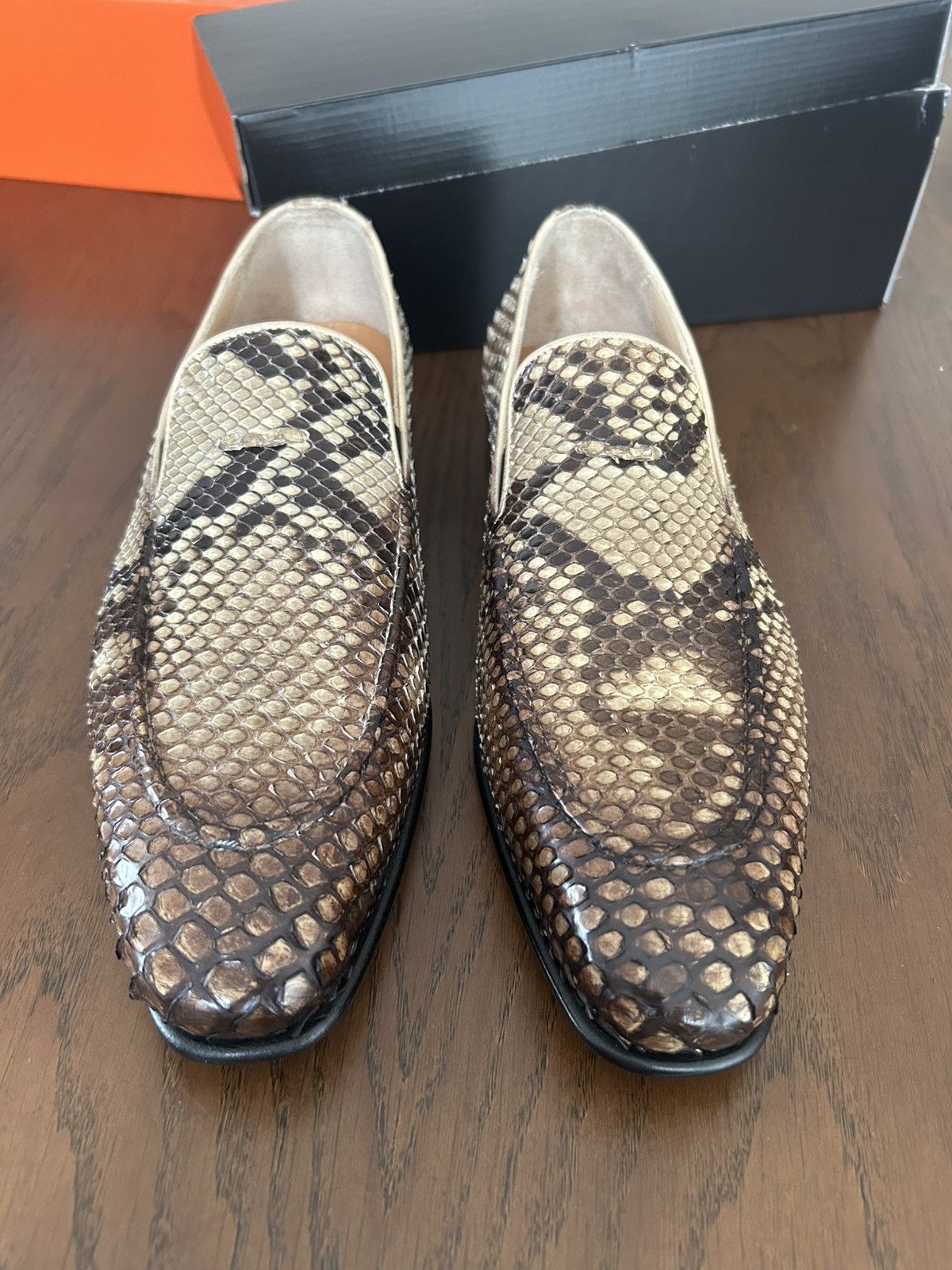 Handmade Handmade All phyton snake skin loafer Size US 10 / EU 43 - 1 Thumbnail