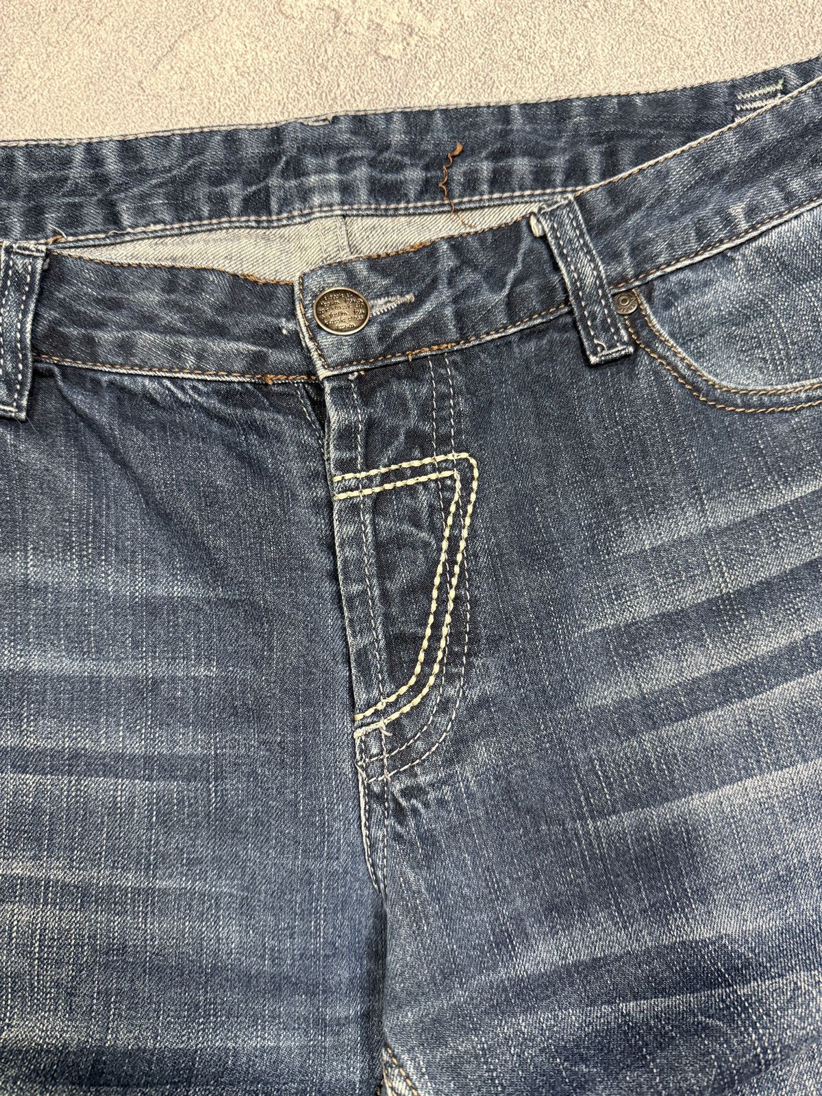 Diesel Y2K Vintage Diesel Jeans Big D Logo Distressed Baggy japan Size US 34 / EU 50 - 6 Thumbnail