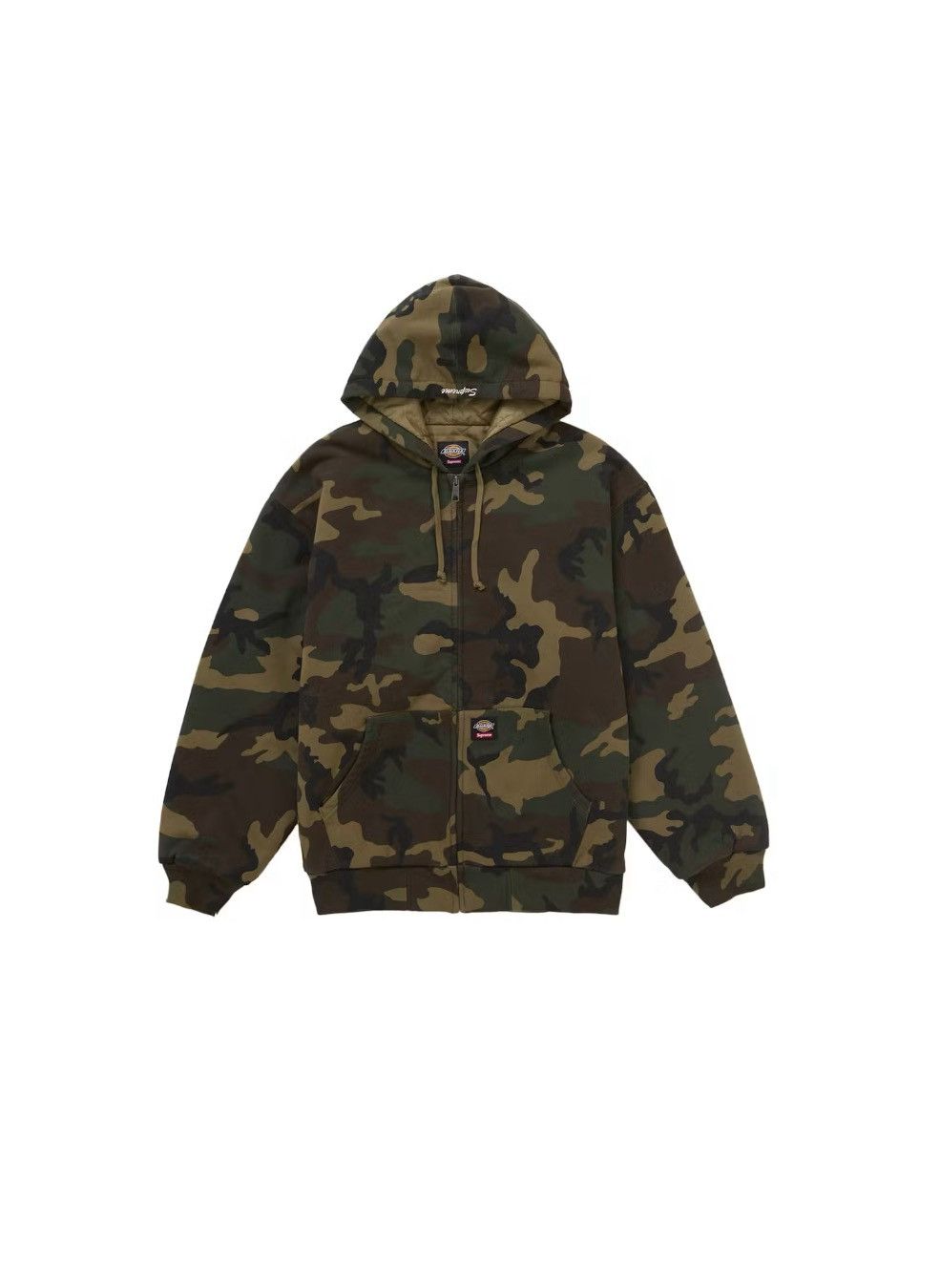 Supreme Camo Zip Up Hoodie | Grailed