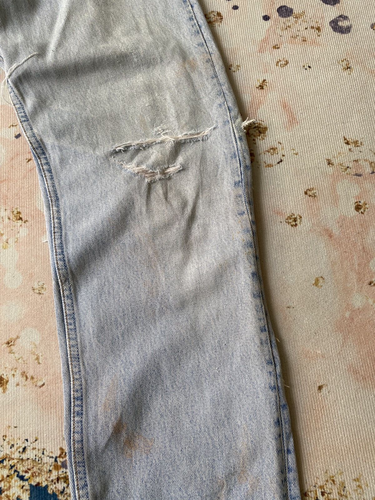 Japanese Brand 1990s - Ericho Hippie Deconstruced Distressed Design Denim Size US 32 / EU 48 - 8 Thumbnail