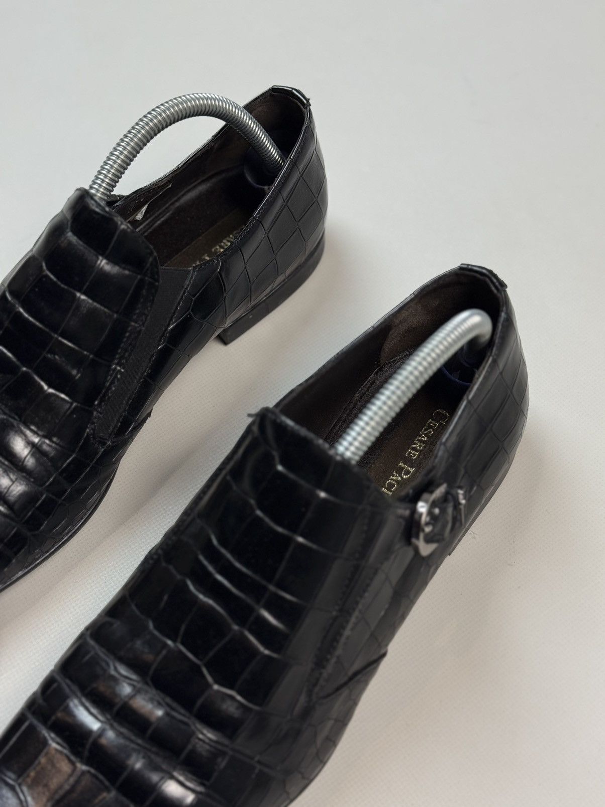 Other Cesare Paciotti Crocodile Leather Monk Strap Dress Shoes Size US 9 / EU 42 - 13 Thumbnail