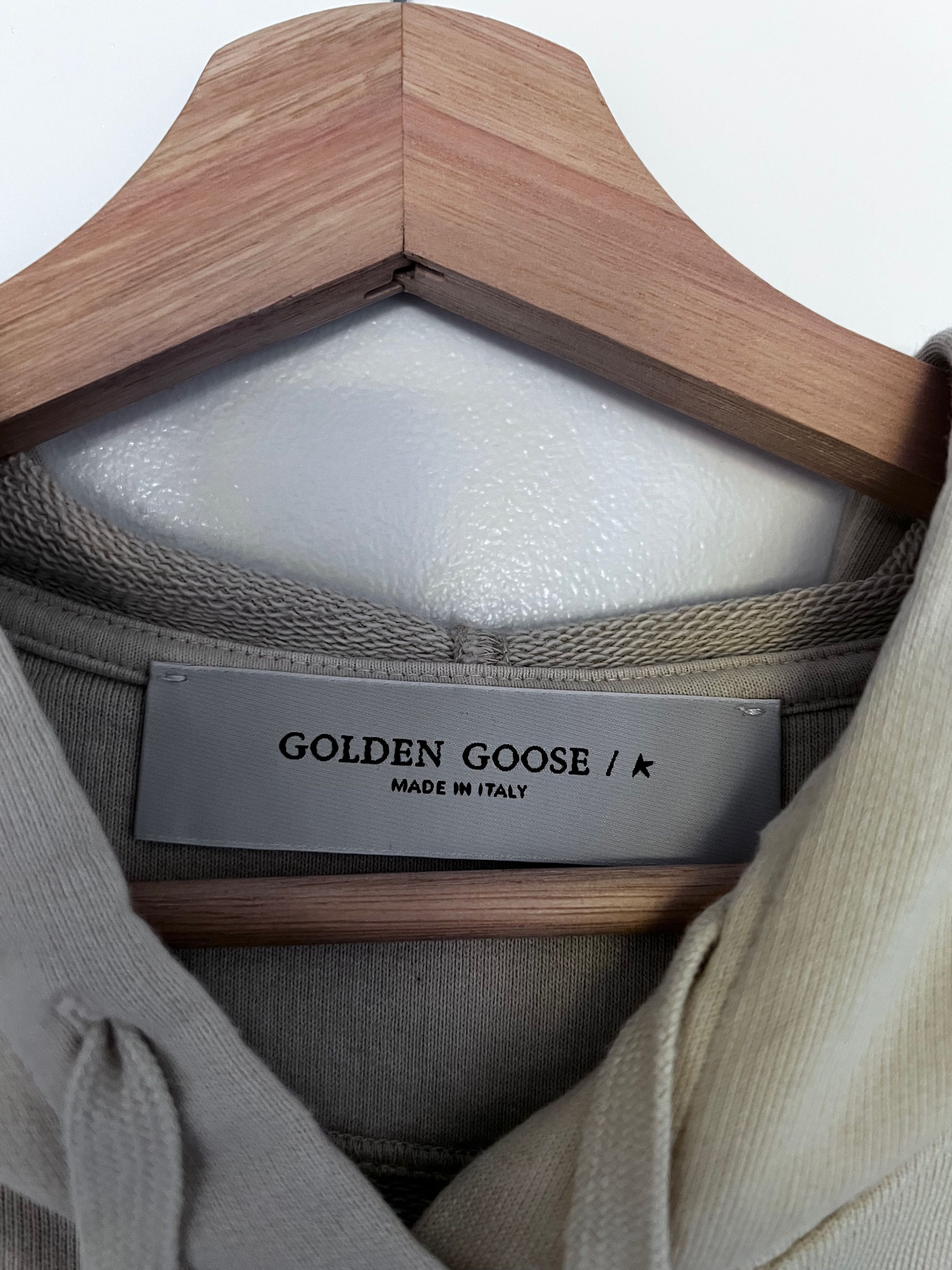 Golden Goose Beige Lettering Hoodie Size US L / EU 52-54 / 3 - 2 Thumbnail
