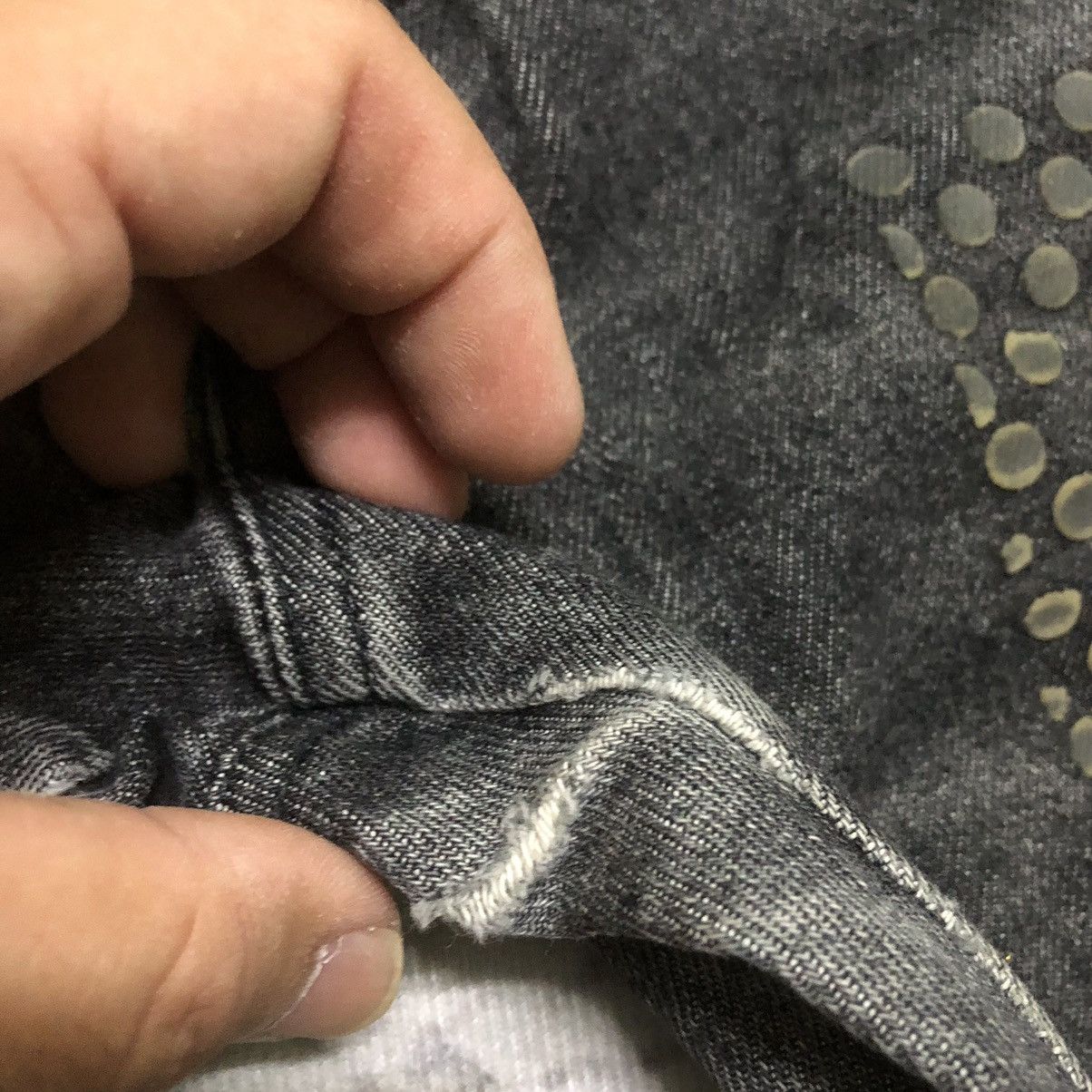 Rare Distressed Japanese Brand Punk Bondage Flare Jeans