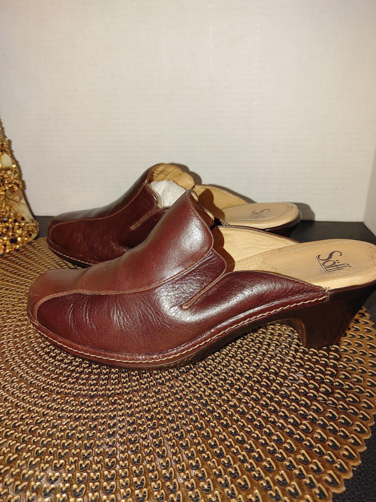 SOFTMACHINE Sofft Leather Mules Size 9.5 Size US 9.5 / IT 39.5 - 1 Thumbnail