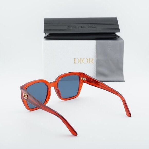 Dior Dior DIORGLOW S1I 35B0 Sunglasses Red Square Frame Size ONE SIZE - 9 Thumbnail