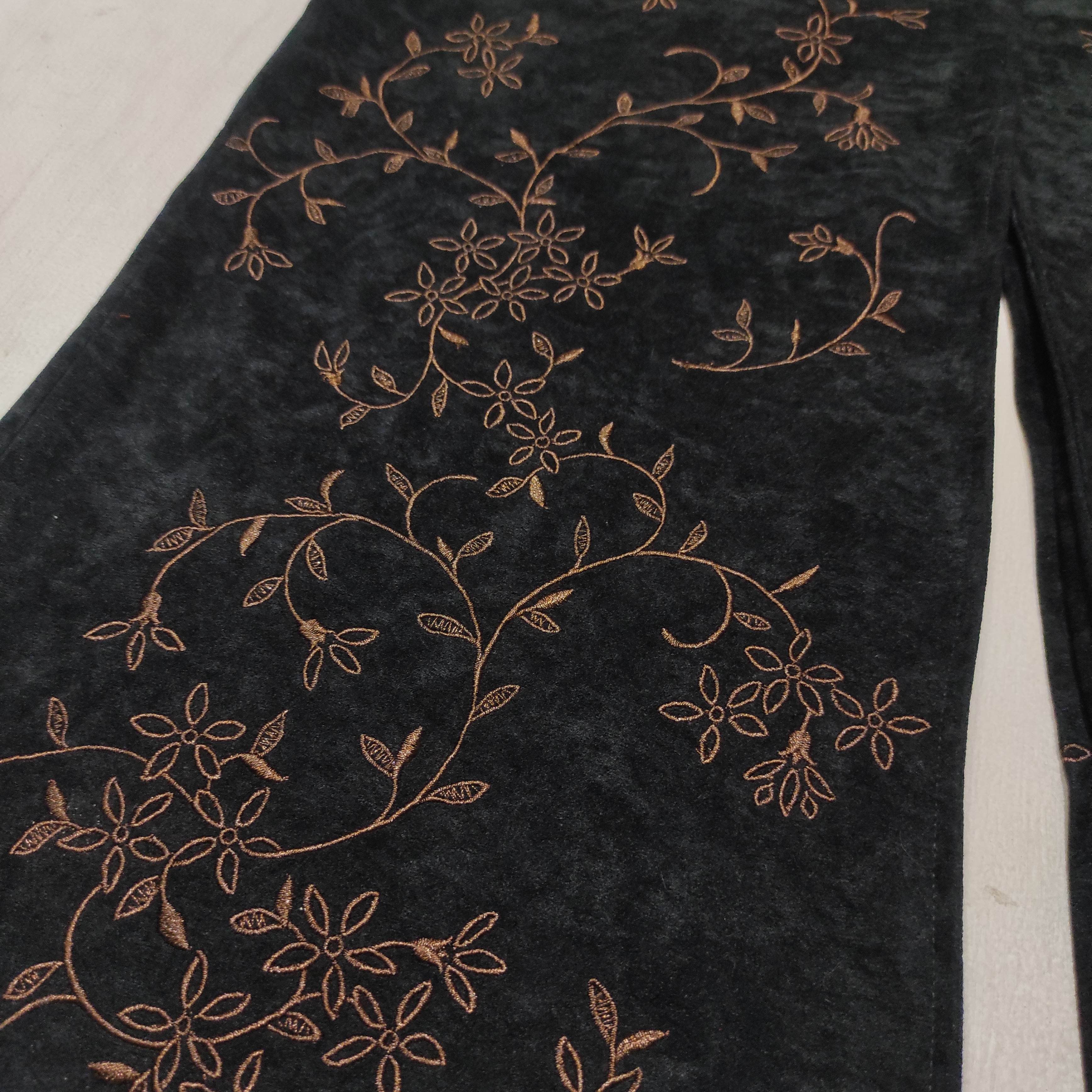 Vintage Vintage Flower Circle Embroidered Long Blazer Size M / US 6-8 / IT 42-44 - 8 Thumbnail