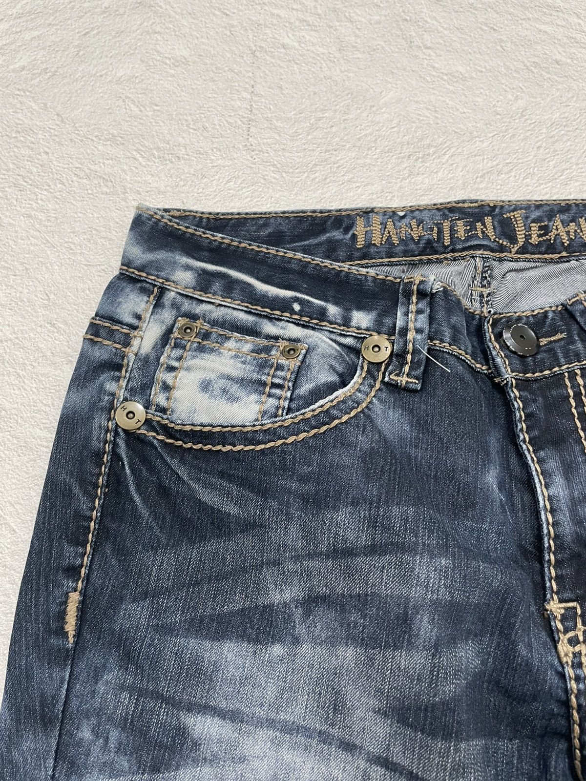 Hysteric Glamour 2000s Vintage Acid Washed Hangten Fading Denim Y2K Size US 29 - 3 Thumbnail