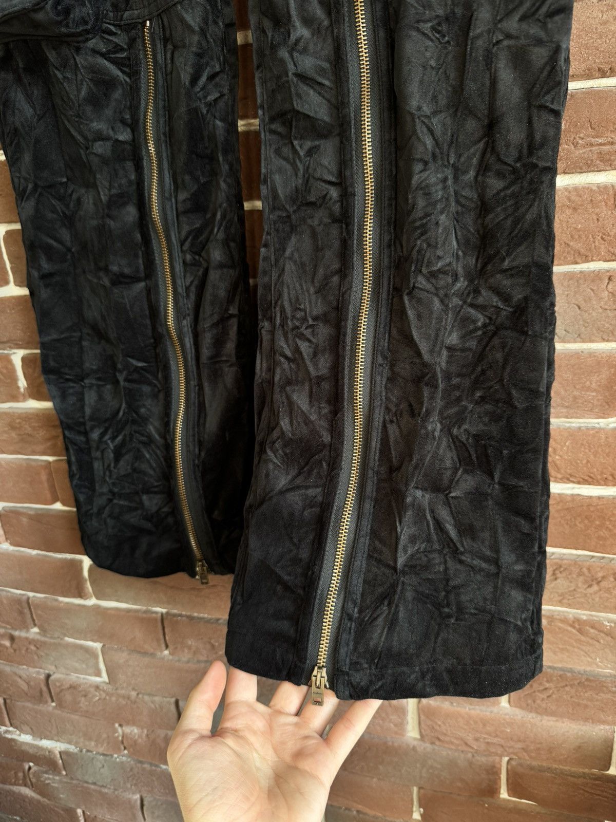 Acne Studios × Designer Rare Acne Studios Velvet Cargo Pants Black Hype Grail 32 Size 24" / US 00 / IT 34 - 5 Thumbnail