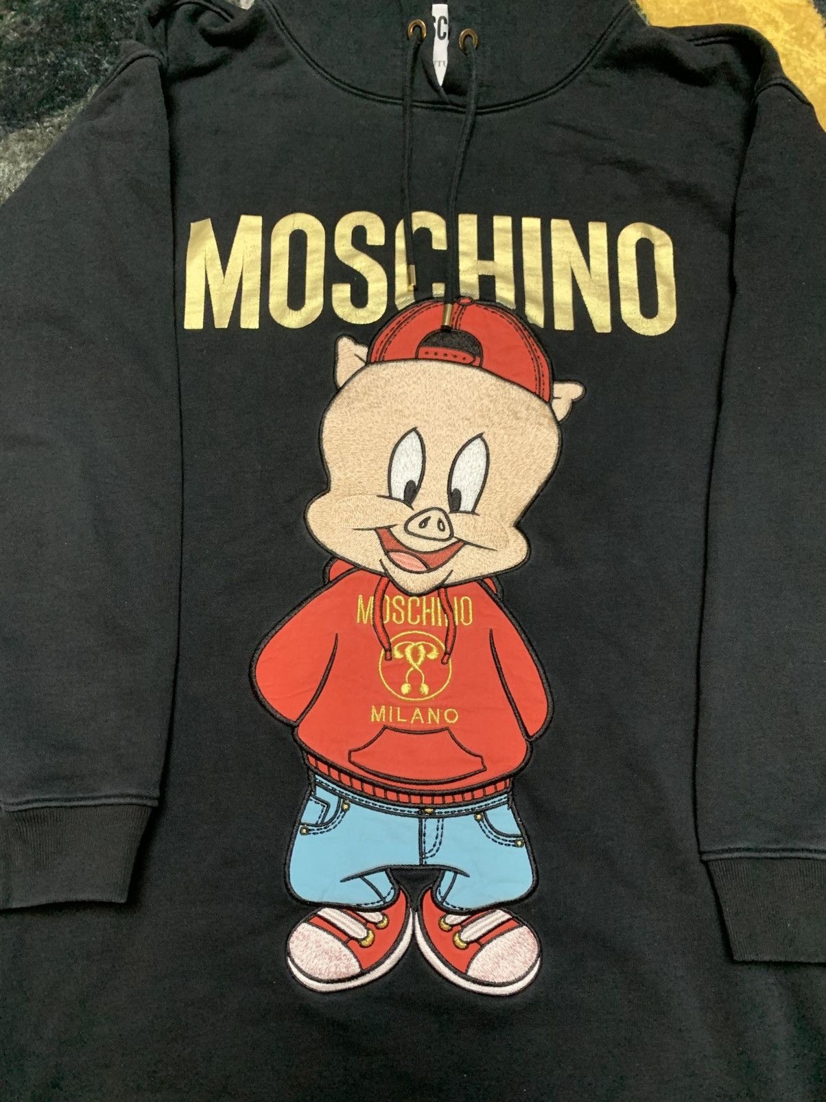 Moschino Moschino Porky Pig Hoodie Size ONE SIZE - 3 Thumbnail
