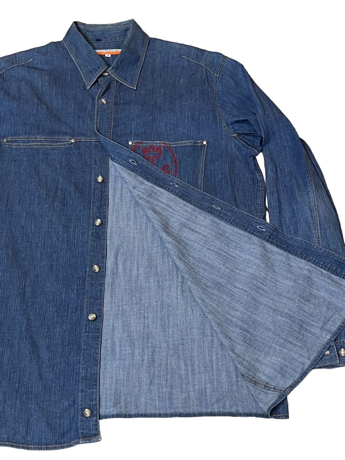 Jean Charles De Castelbajac GRAIL🔥JEAN CHARLES DE CASTELBAJAC DENIM BUTTON UPS SHIRT Size US L / EU 52-54 / 3 - 5 Thumbnail