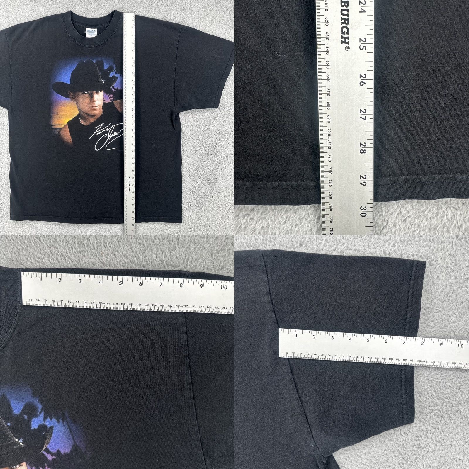 Vintage VINTAGE M&O KNITS T-Shirt Black 2XL Kenny Chesney Margaritas Señoritas 2003 Tour Cowboy Music 90s Classic Mens Size US XXL / EU 58 / 5 - 9 Thumbnail