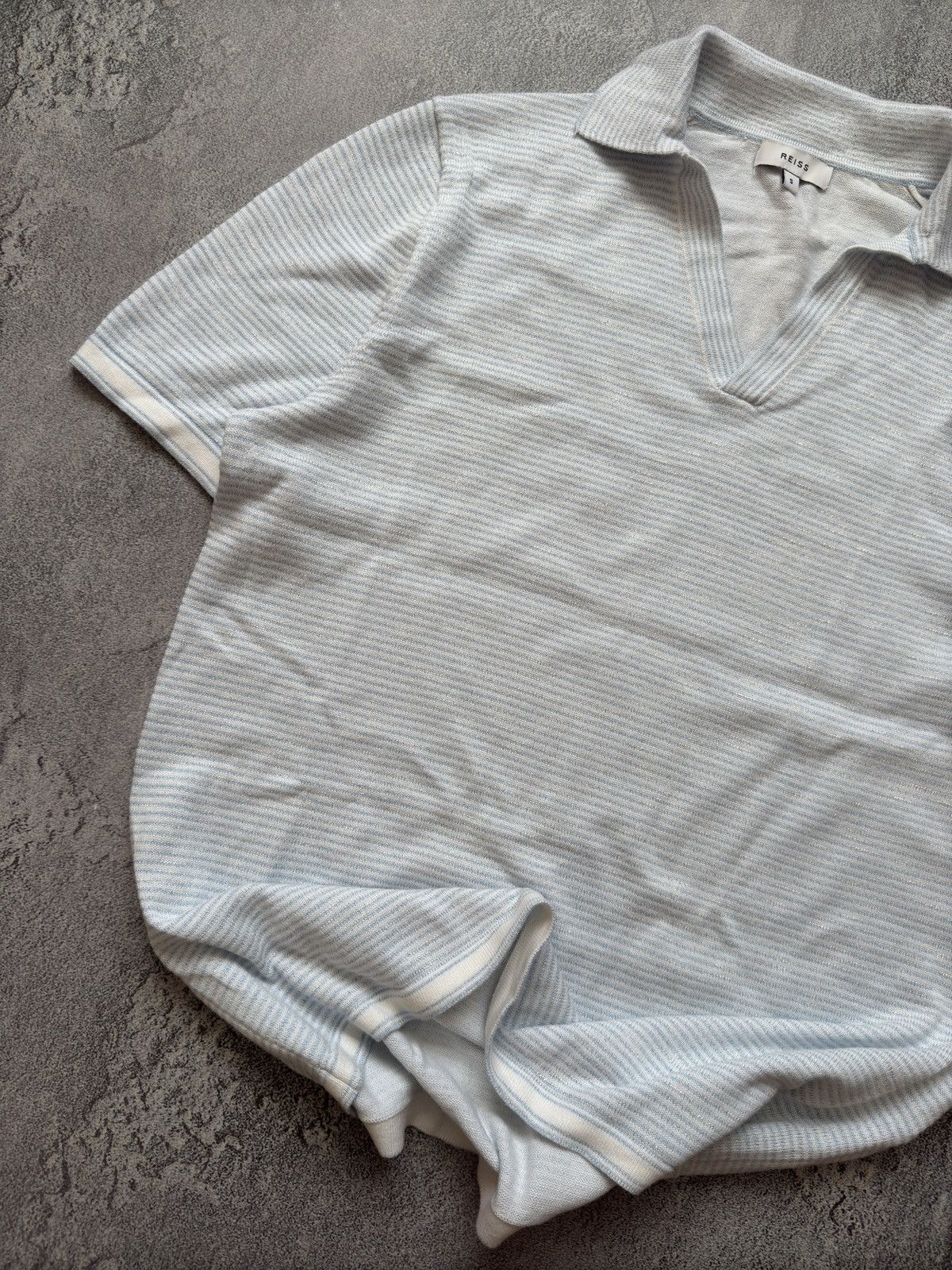 Designer × Reiss Reiss S striped polo tee T-shirt Size US S / EU 44-46 / 1 - 2 Thumbnail