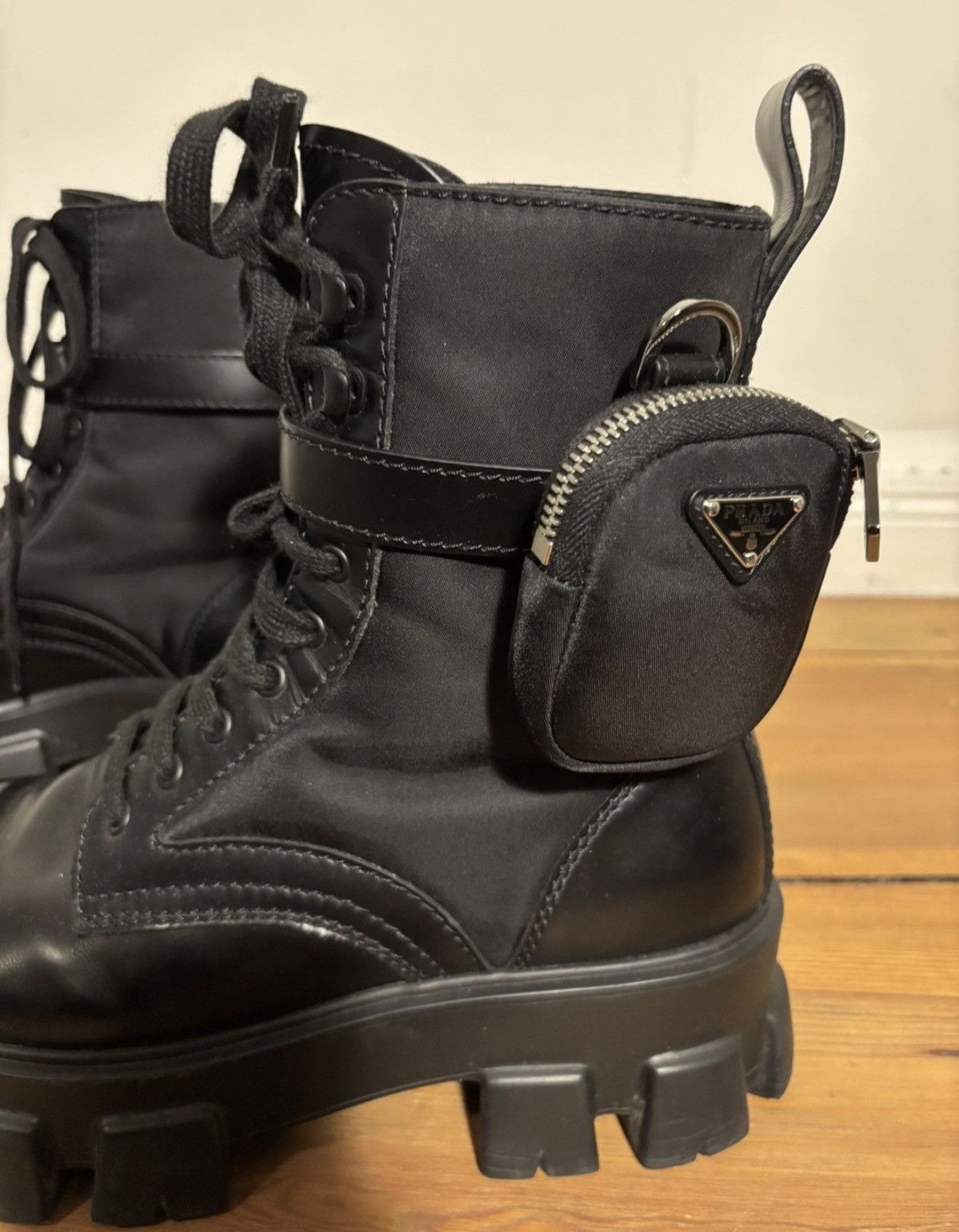 Prada Prada Monolith Combat Boots with Pouches Size 9 Size US 9 / EU 42 - 3 Thumbnail