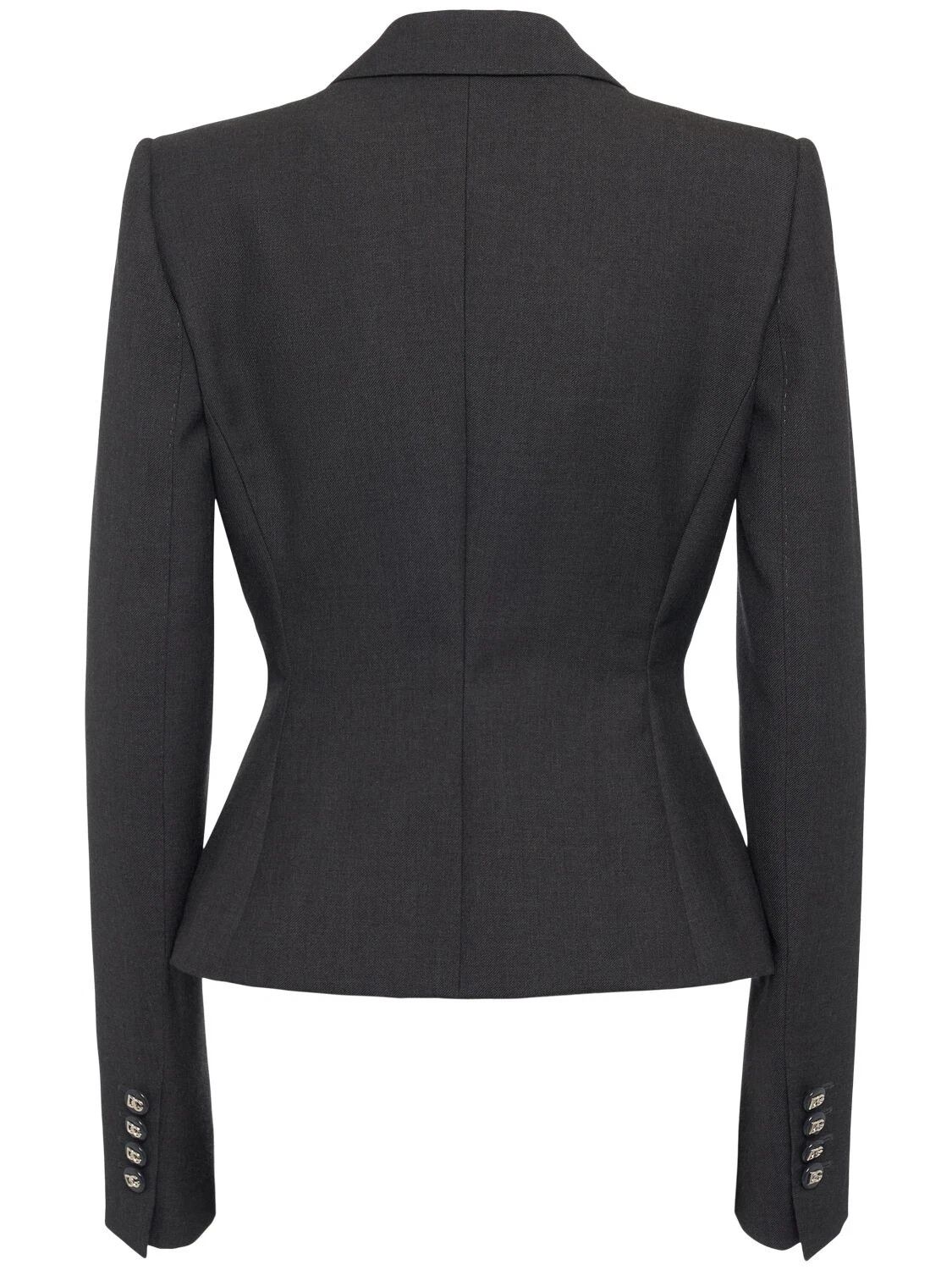 Dolce & Gabbana DOLCE&GABBANA Gray Wool Blazer Jacket New & Authentic Size S / US 4 / IT 40 - 2 Thumbnail