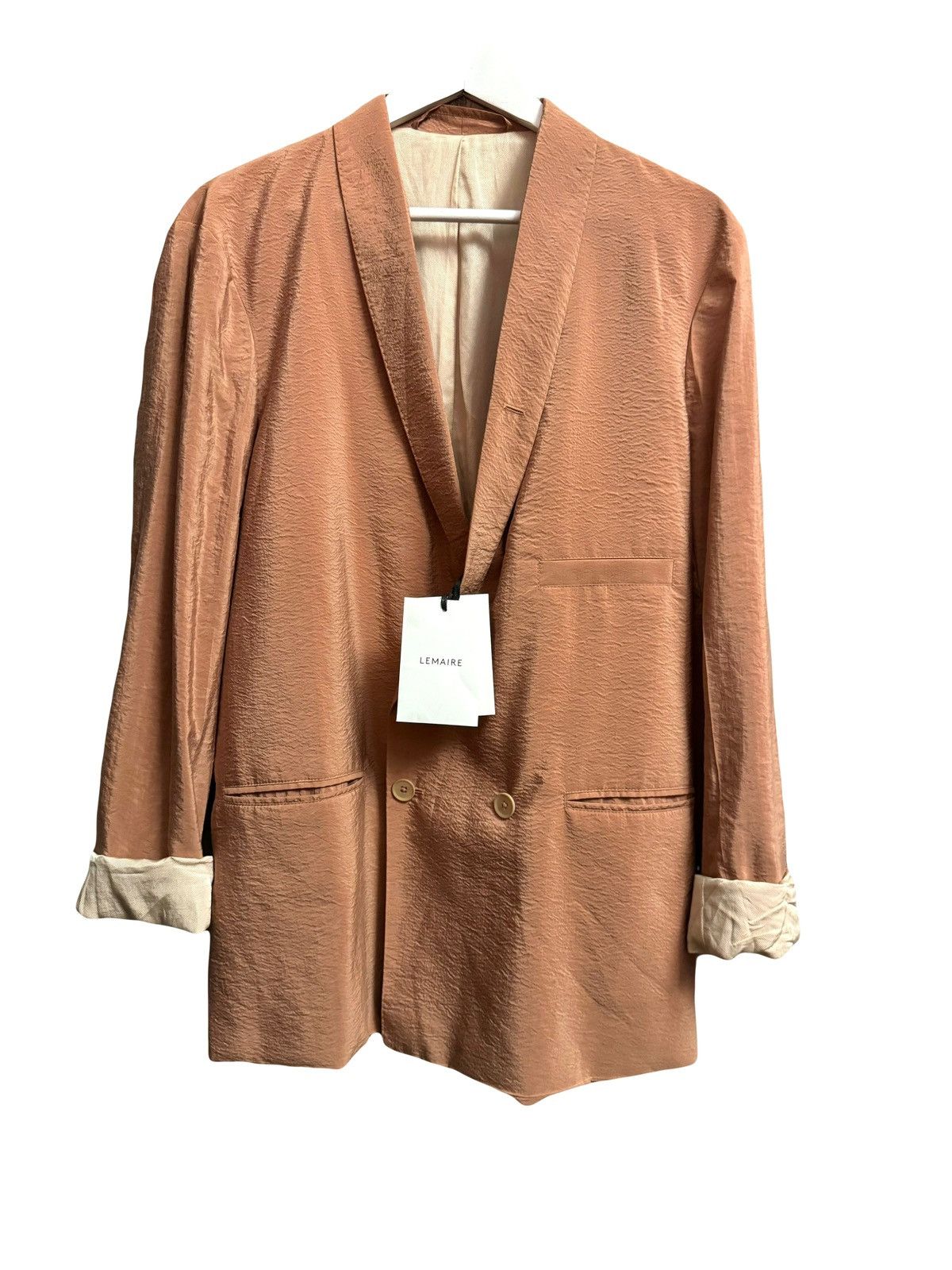 silk rust Lemaire Blazer 36 oversized