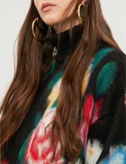 Miu Miu Miu Miu Roses Intarsia Mohair Sweater Size ONE SIZE - 23 Thumbnail