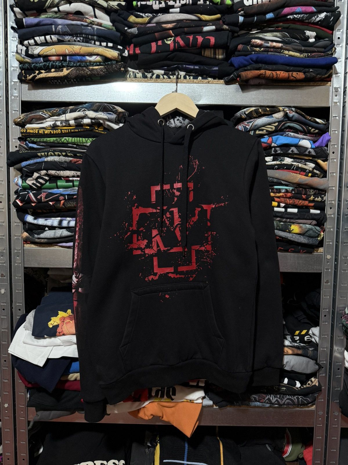 Band Tees × Vintage Vintage 2000’s Rammstein Mein Herz Brennt Band Retro Hoodie Size US S / EU 44-46 / 1 - 1 Thumbnail