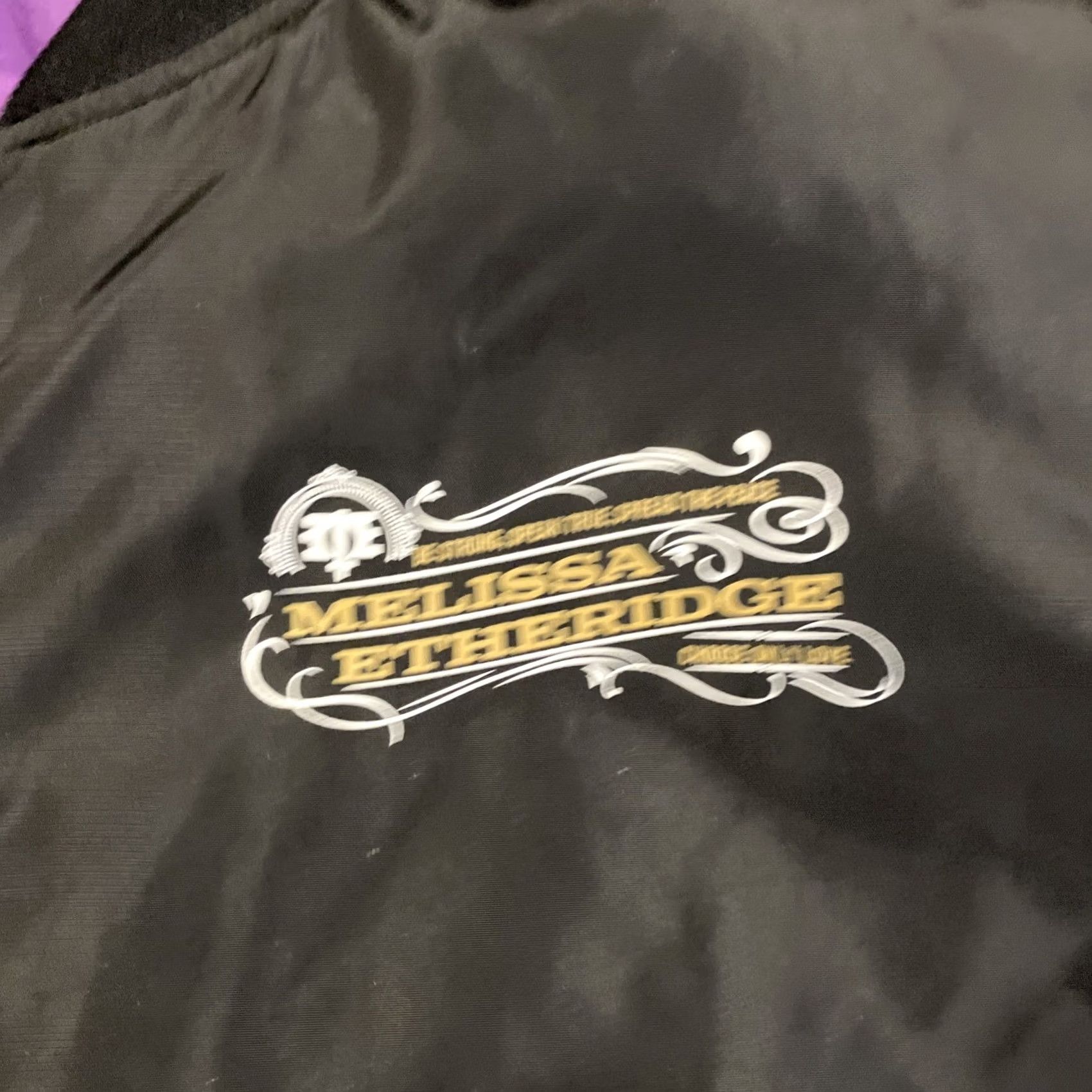 Melissa Melissa Etheridge Choose Only Love Tour Jacket Black Bomber Men's XL NWOT Size US XL / EU 56 / 4 - 3 Thumbnail