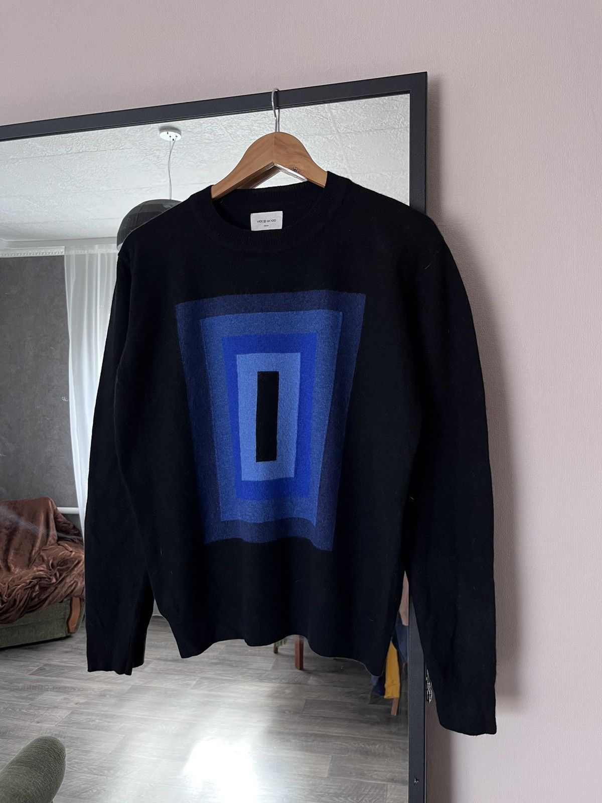 Wood Wood Rare Wood Wood Square AW 153 logo wool/cashmere sweater Size US M / EU 48-50 / 2 - 1 Thumbnail