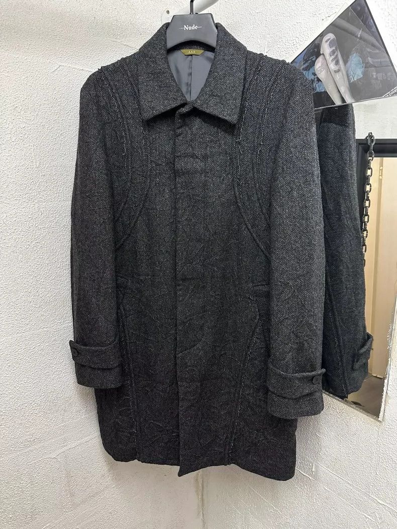 Yohji Yamamoto Yohji Yamamoto Wool coat ruffled wool coat Size US L / EU 52-54 / 3 - 1 Thumbnail