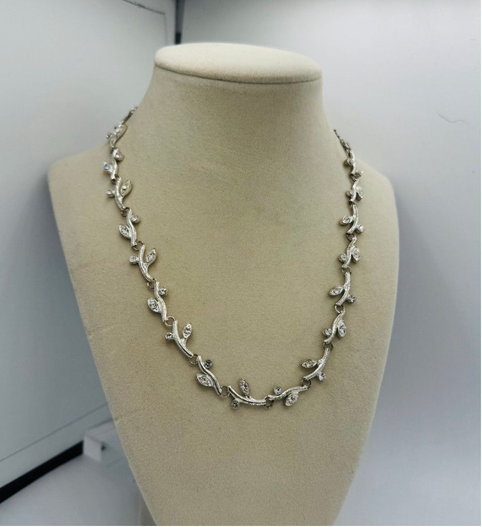Other Sparkling Vine Rhinestone Necklace 14-16" Size ONE SIZE - 1 Thumbnail