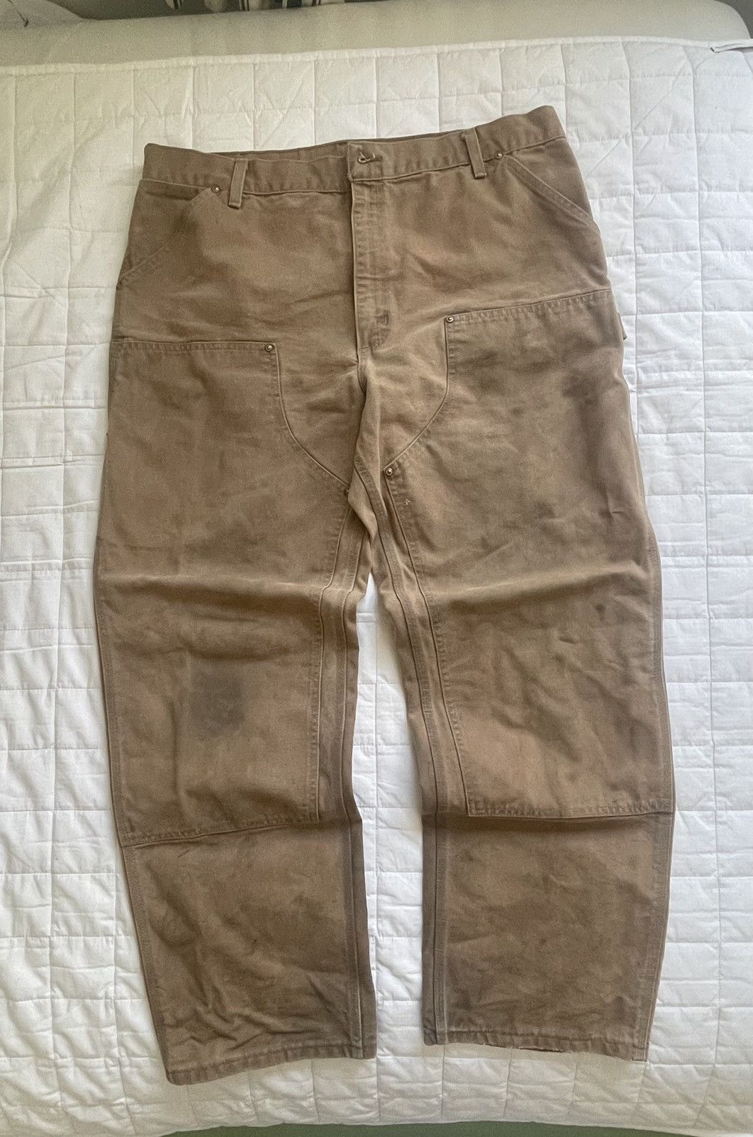Carhartt Baggy distressed workwear Carhartt double knee Xl Size US 40 / EU 56 - 1 Thumbnail