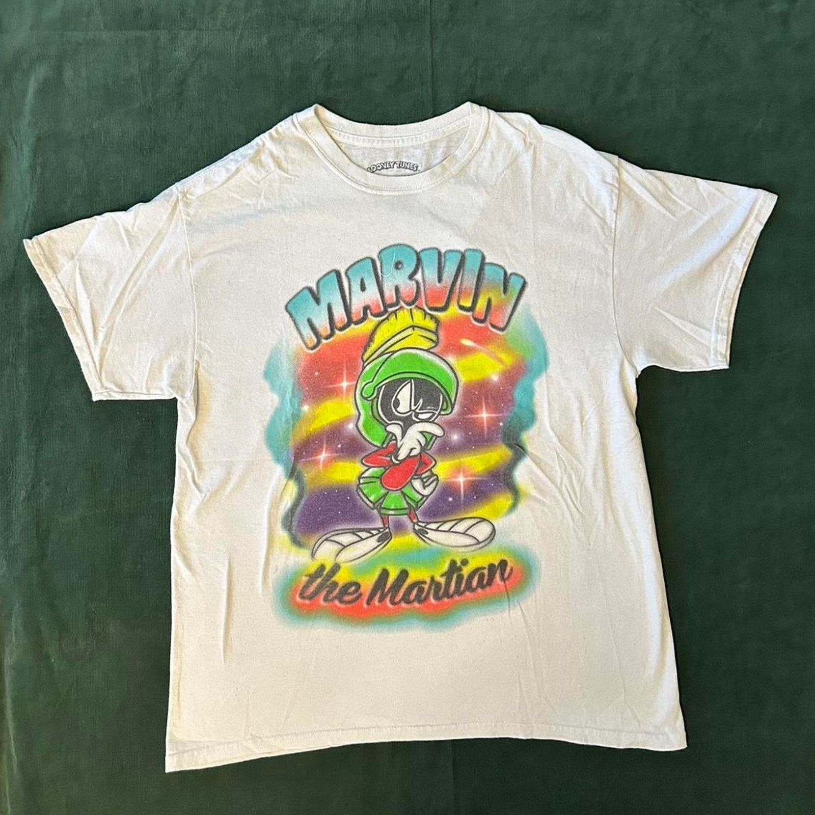 Warner Bros Y2k marvin the martian airbrushed tee Size US L / EU 52-54 / 3 - 1 Thumbnail