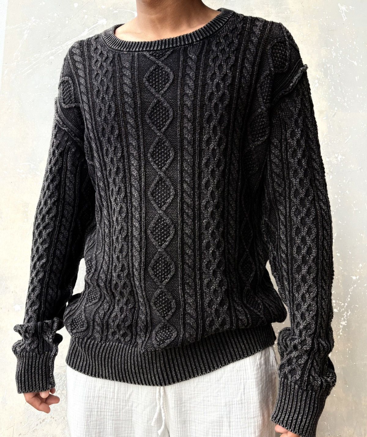 The Duffer of St.George Vintage The Duffer of St. George indigo-dyed knit sweater Size US XL / EU 56 / 4 - 1 Thumbnail