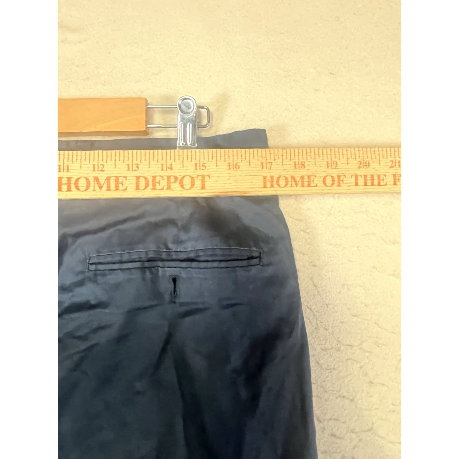 Ermenegildo Zegna Ermenegildo Zegna Men's Dress Pants - 48R Black, Regular, Straight Leg, Button Zip, Dry Clean Only, Cotton, Pockets, Italy, Business/Formal, Men Size US 32 / EU 48 - 3 Thumbnail