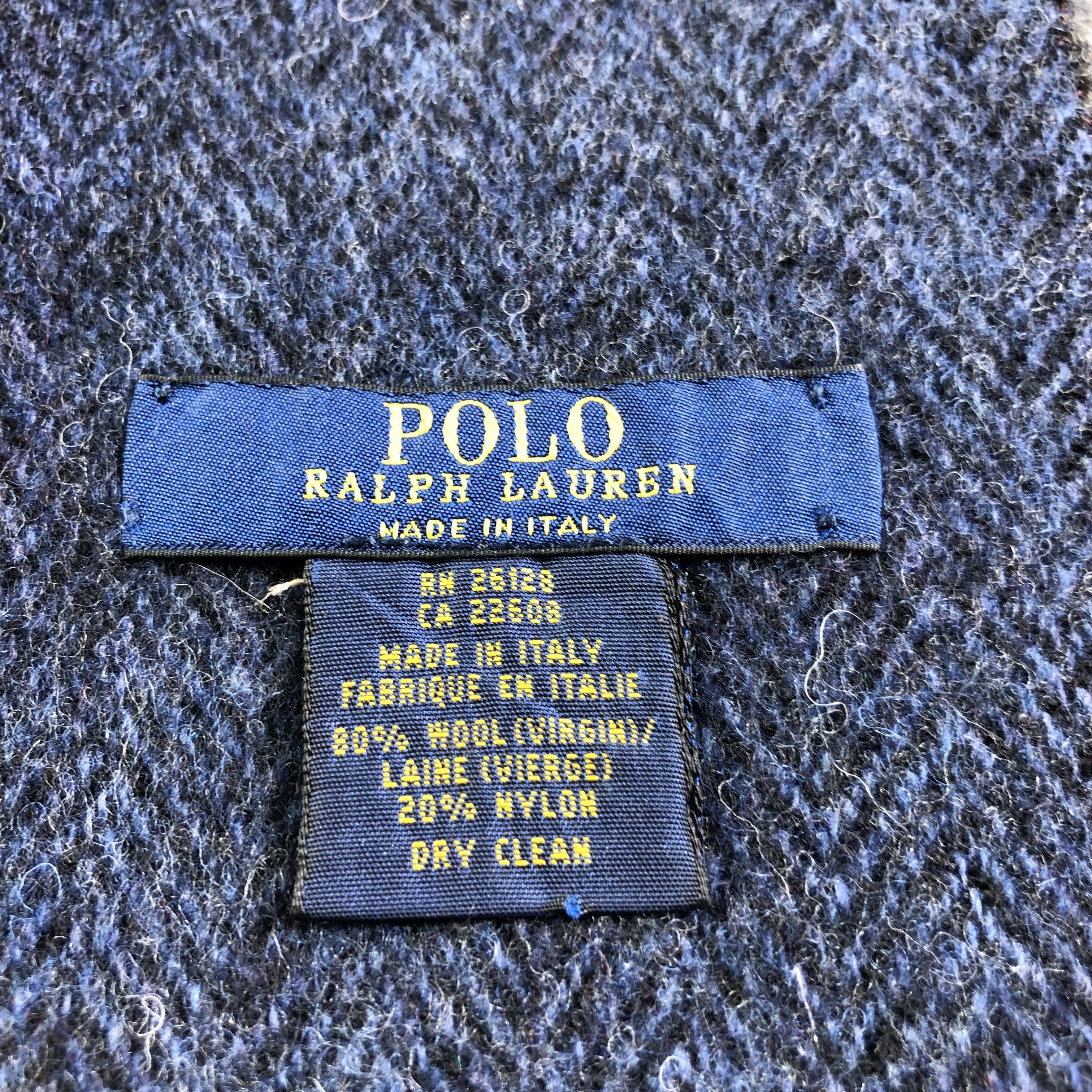 Polo Ralph Lauren Polo Ralph Lauren Tartan Wool Scarf Muffler V1893 Size ONE SIZE - 6 Thumbnail