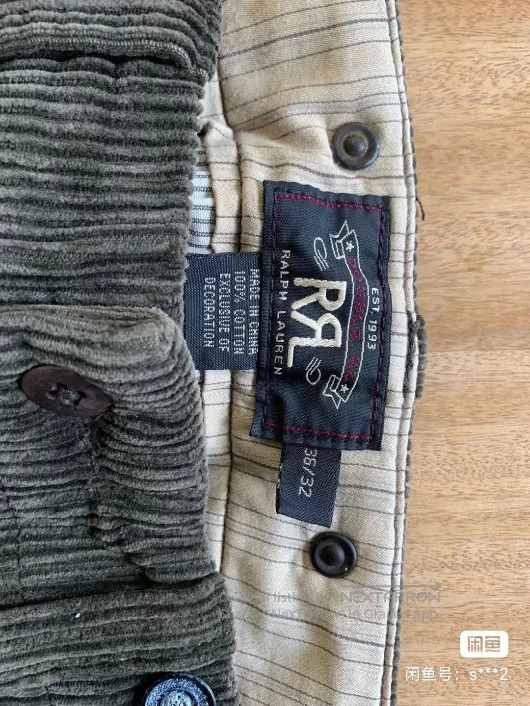 RRL Ralph Lauren corduroy straight leg pants in deep green. Size US 36 / EU 52 - 7 Thumbnail