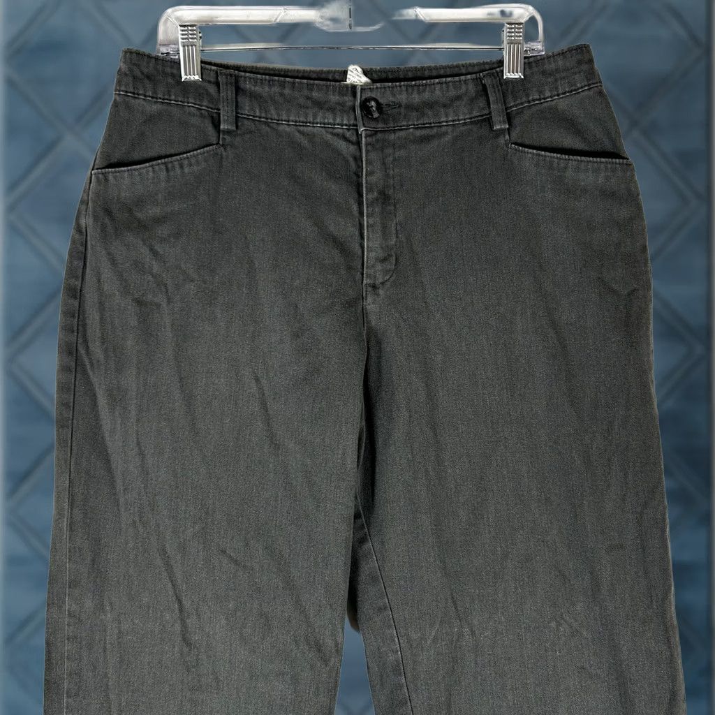 Lee Lee Relaxed Fit Straight Leg Chino Pants Womens 14 Long Gray Casual Work Office Size 36" / US 14 / IT 50 - 1 Thumbnail