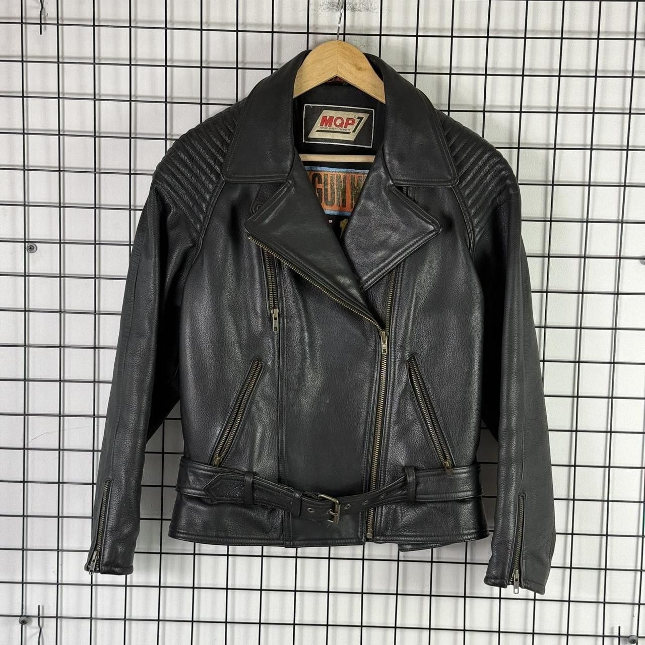 Vintage Vintage Biker Jacket Black Real Leather Size US M / EU 48-50 / 2 - 1 Thumbnail