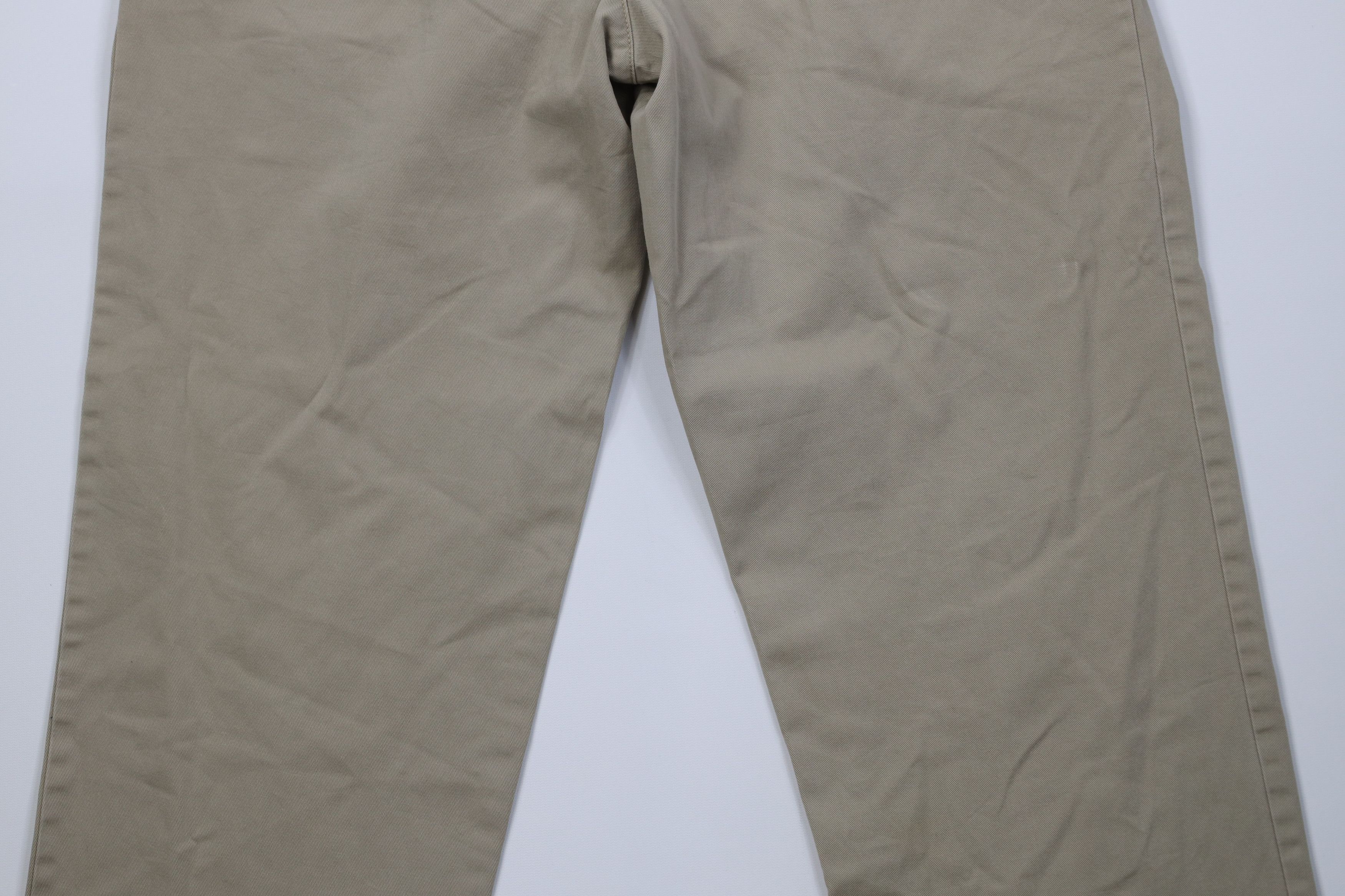 Tommy Hilfiger Vintage 90s Tommy Hilfiger Wide Leg Chino Pants Khaki Beige Size US 32 / EU 48 - 12 Thumbnail