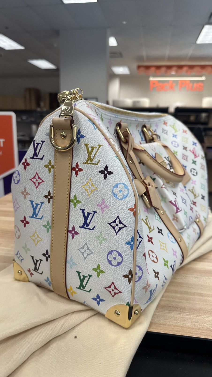 Louis Vuitton × Takashi Murakami Louis Vuitton x Takashi Murakami Keepall Bandouliere 45 Size ONE SIZE - 7 Thumbnail