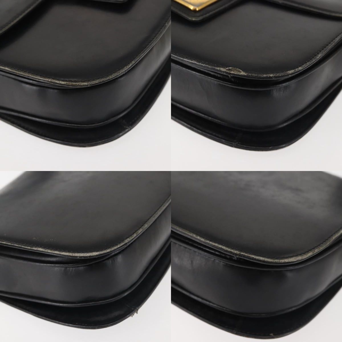 Gucci GUCCI Shoulder Bag Leather Navy Gold Size ONE SIZE - 10 Thumbnail